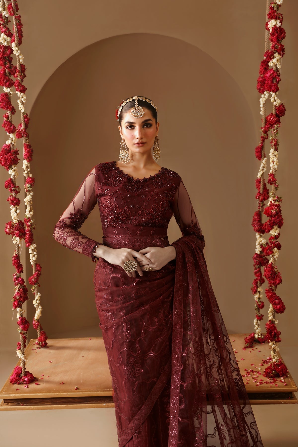 Alizeh | Reena Wedding Formals | AF-HM-4022-GULAB - House Of Anaya