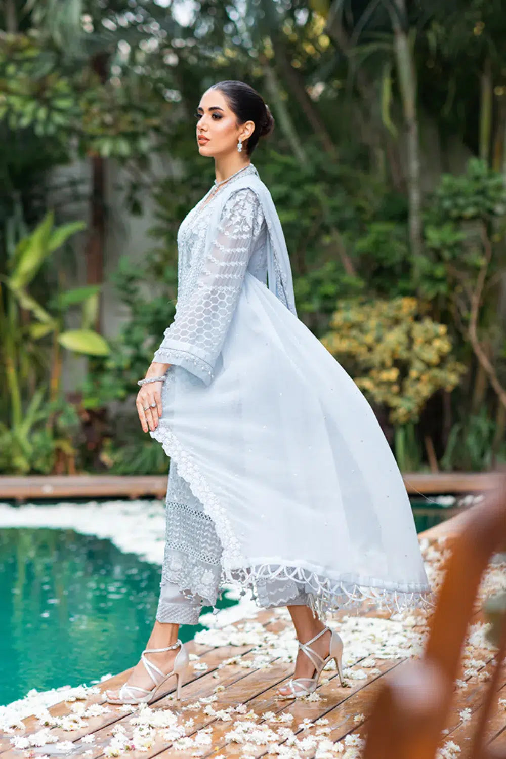 Azure | Embroidered Formals | Granite Grace - Riwayat-e-Khas