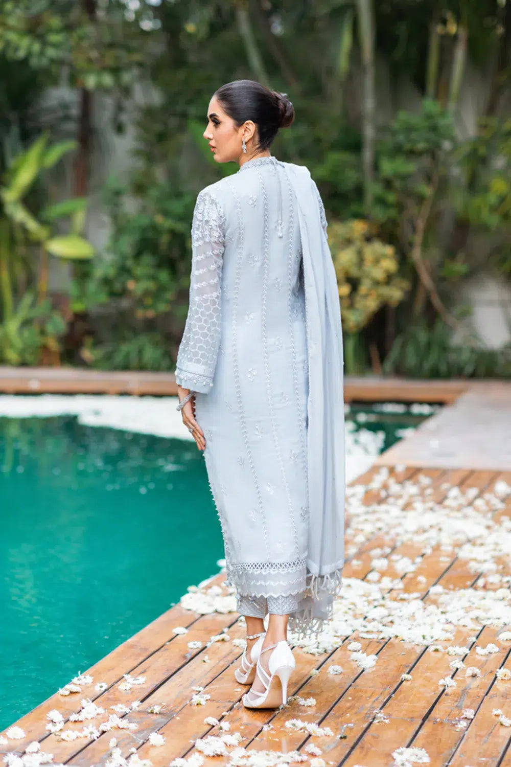 Azure | Embroidered Formals | Granite Grace - Riwayat-e-Khas