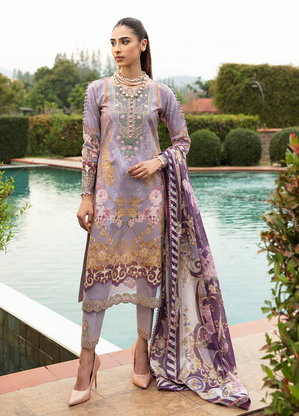 Gulaal | Springtime Ballet | LAVANDE (GL-L-24V1-05) - House Of Anaya