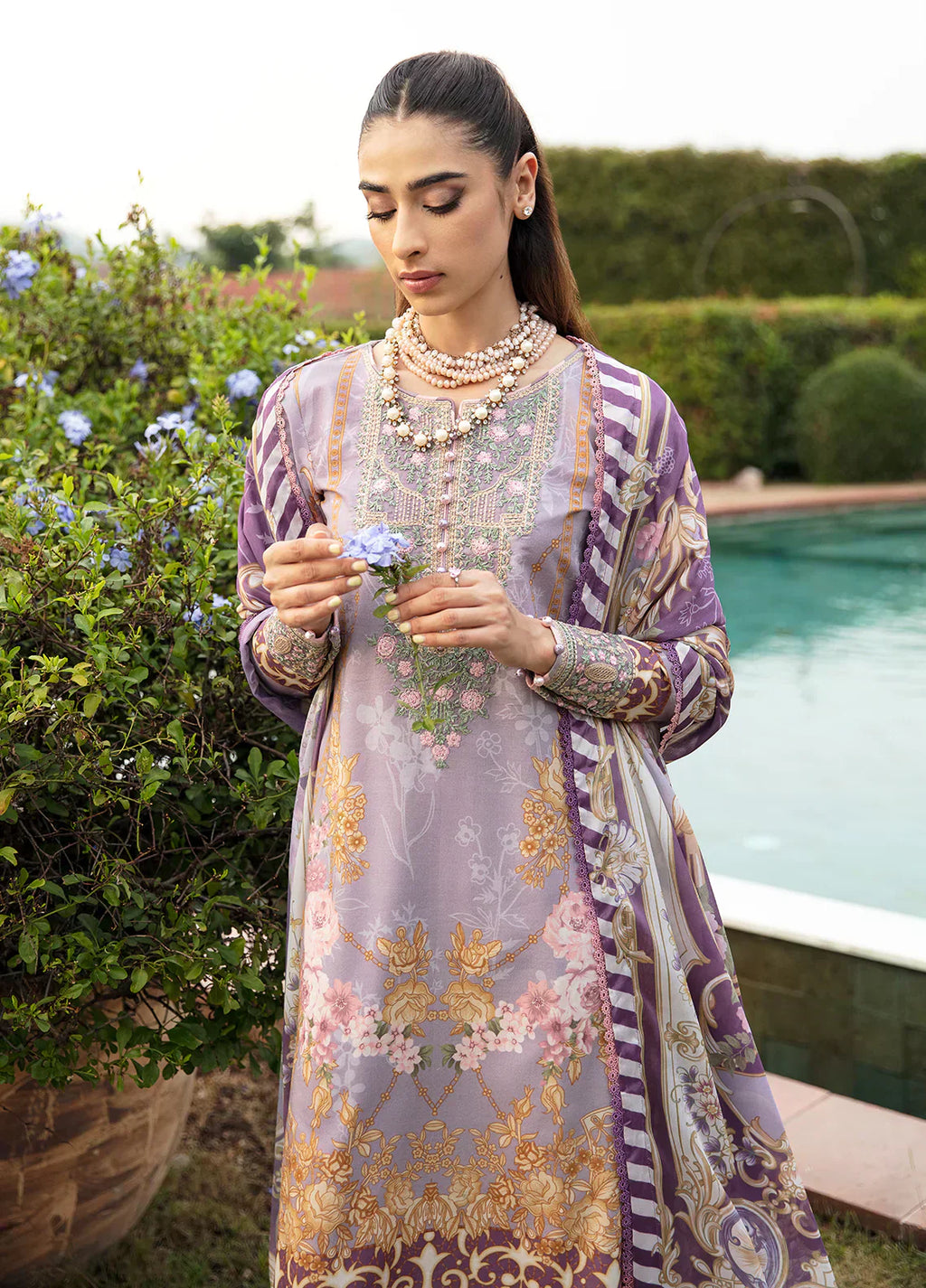 Gulaal | Springtime Ballet | LAVANDE (GL-L-24V1-05) - House Of Anaya