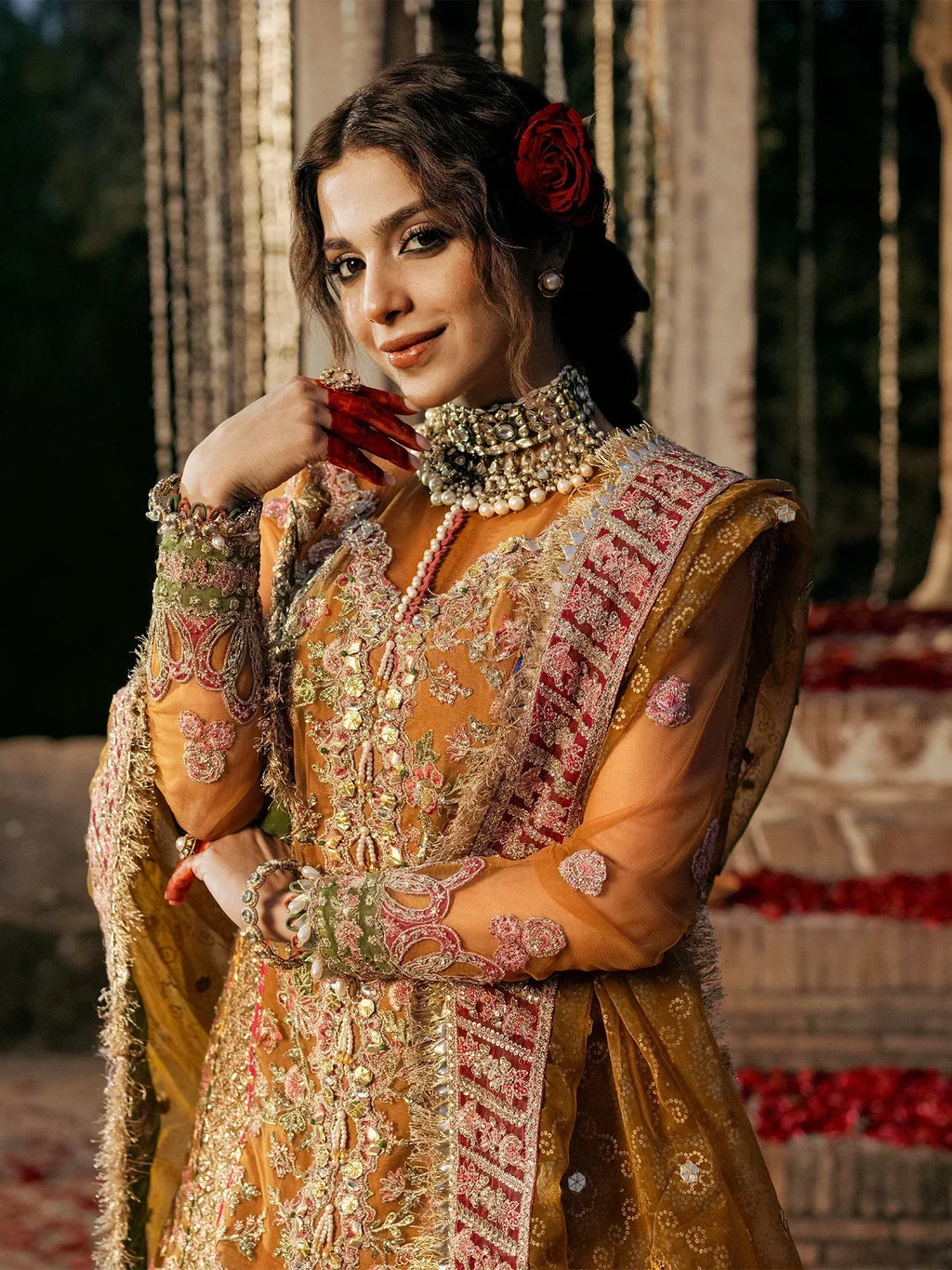 Maryam Hussain | Gulaab Wedding Formals 24 | Sandli - Riwayat-e-Khas