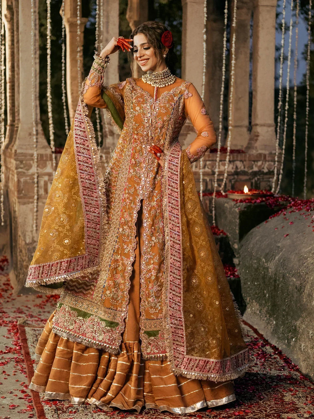 Maryam Hussain | Gulaab Wedding Formals 24 | Sandli - Riwayat-e-Khas