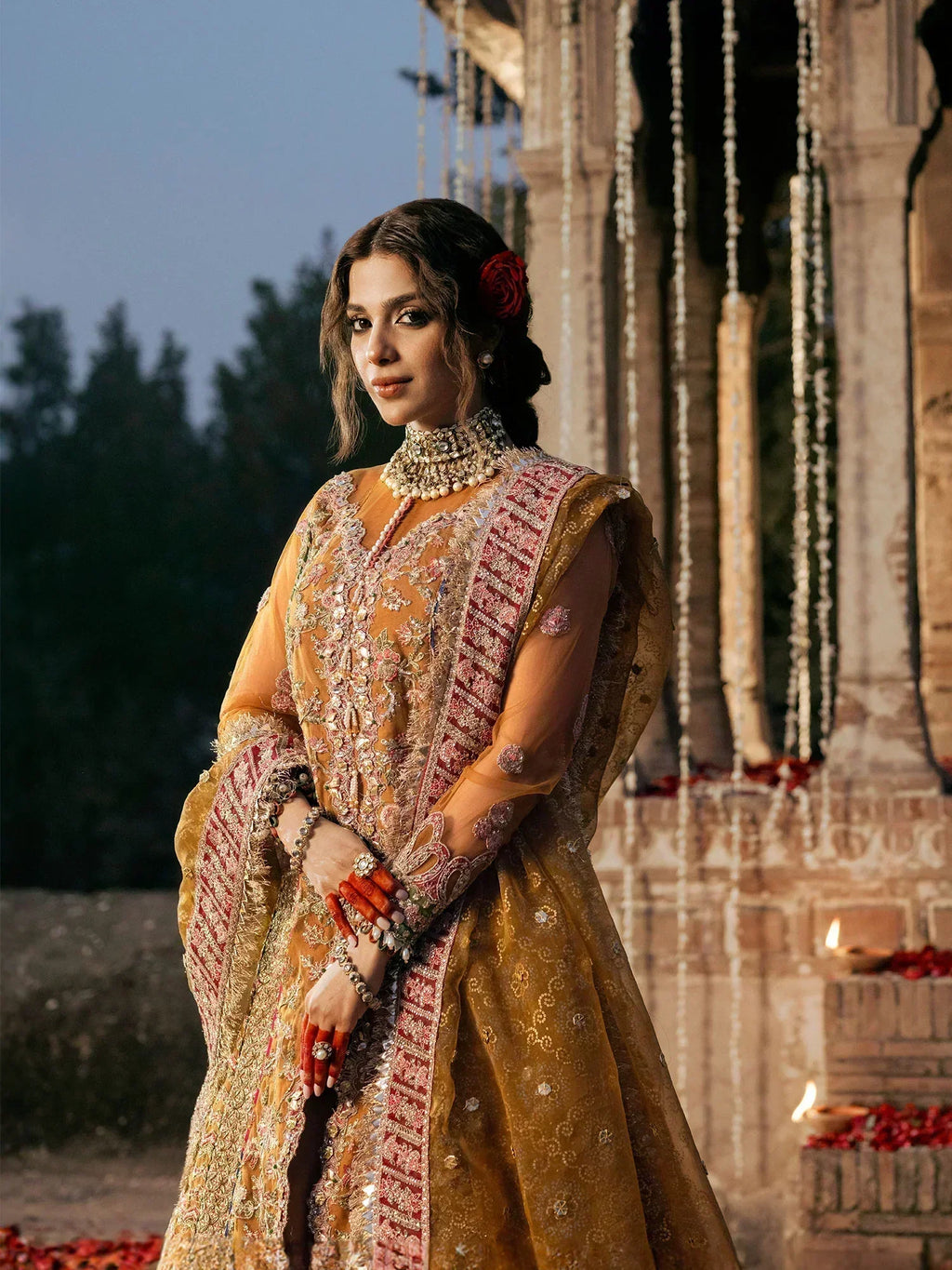 Maryam Hussain | Gulaab Wedding Formals 24 | Sandli - Riwayat-e-Khas