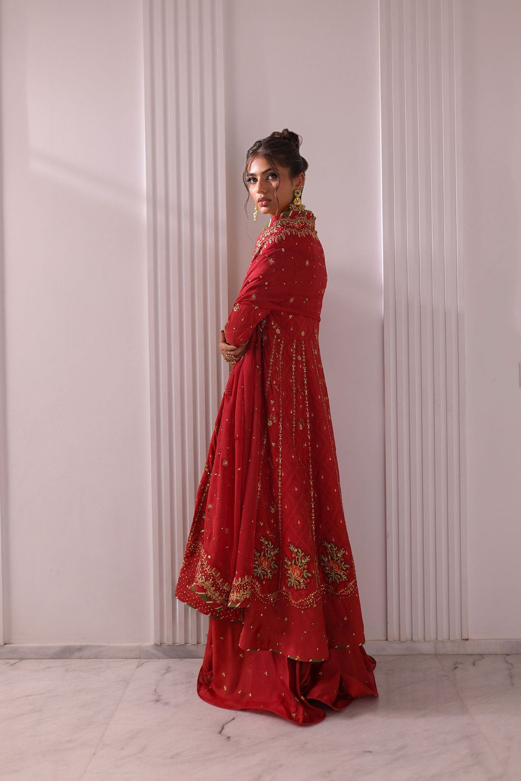 Dhanak | DHANAK COUTURE | Maysha:  SS24HF-3017 RUST 3Pcs