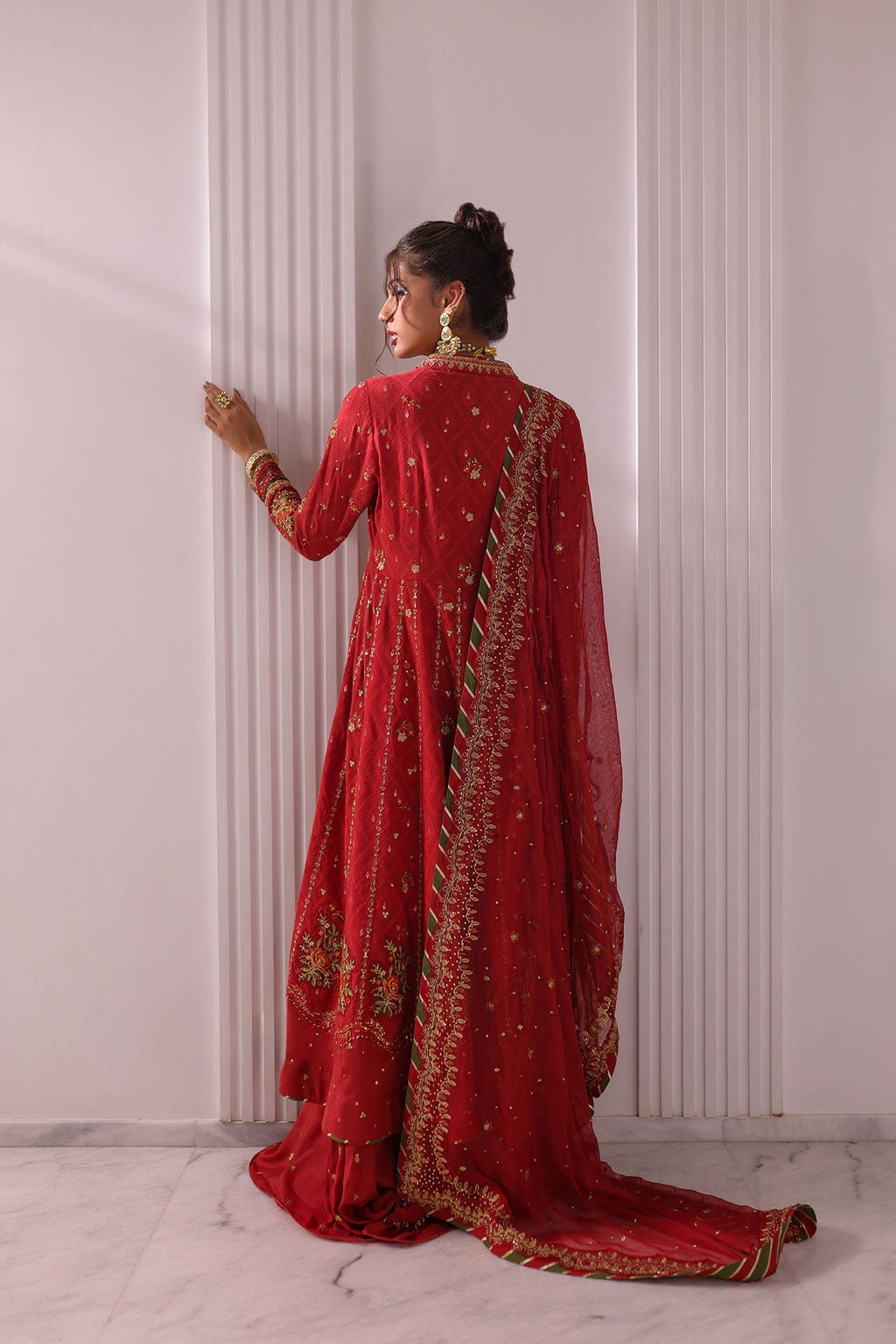 Dhanak | DHANAK COUTURE | Maysha:  SS24HF-3017 RUST 3Pcs