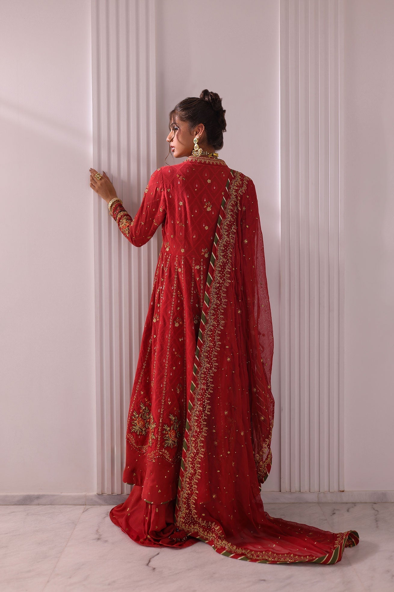 Dhanak | DHANAK COUTURE | Maysha:  SS24HF-3017 RUST 3Pcs