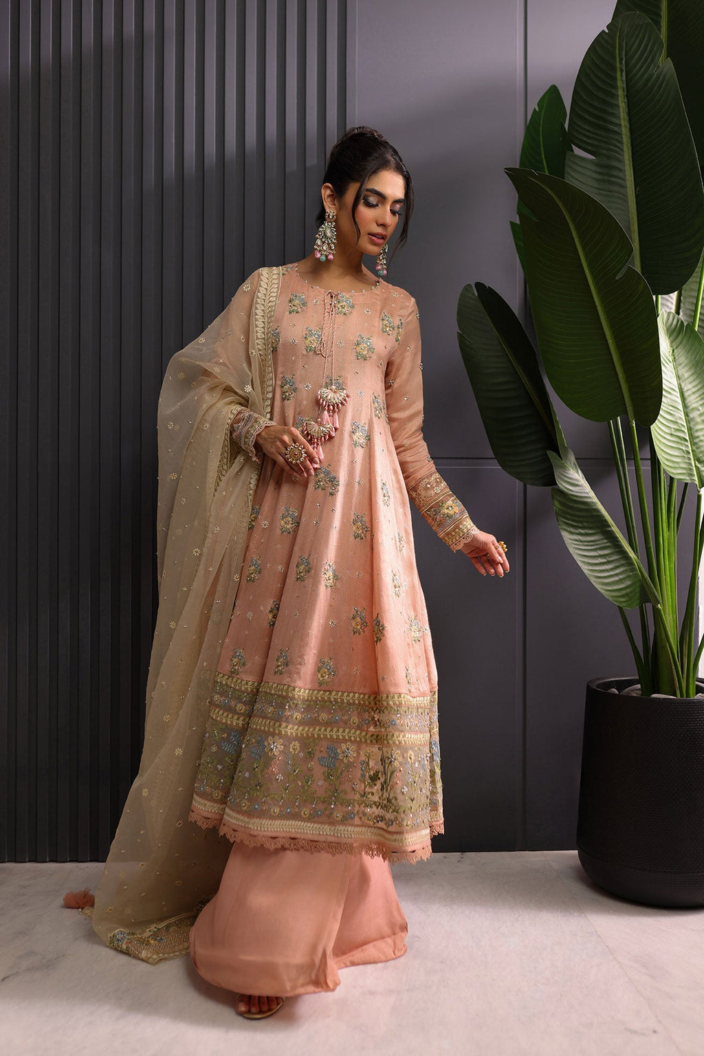 Dhanak | DHANAK COUTURE | Amaya:  SS24HF-3019 LIGHT PINK 3Pcs