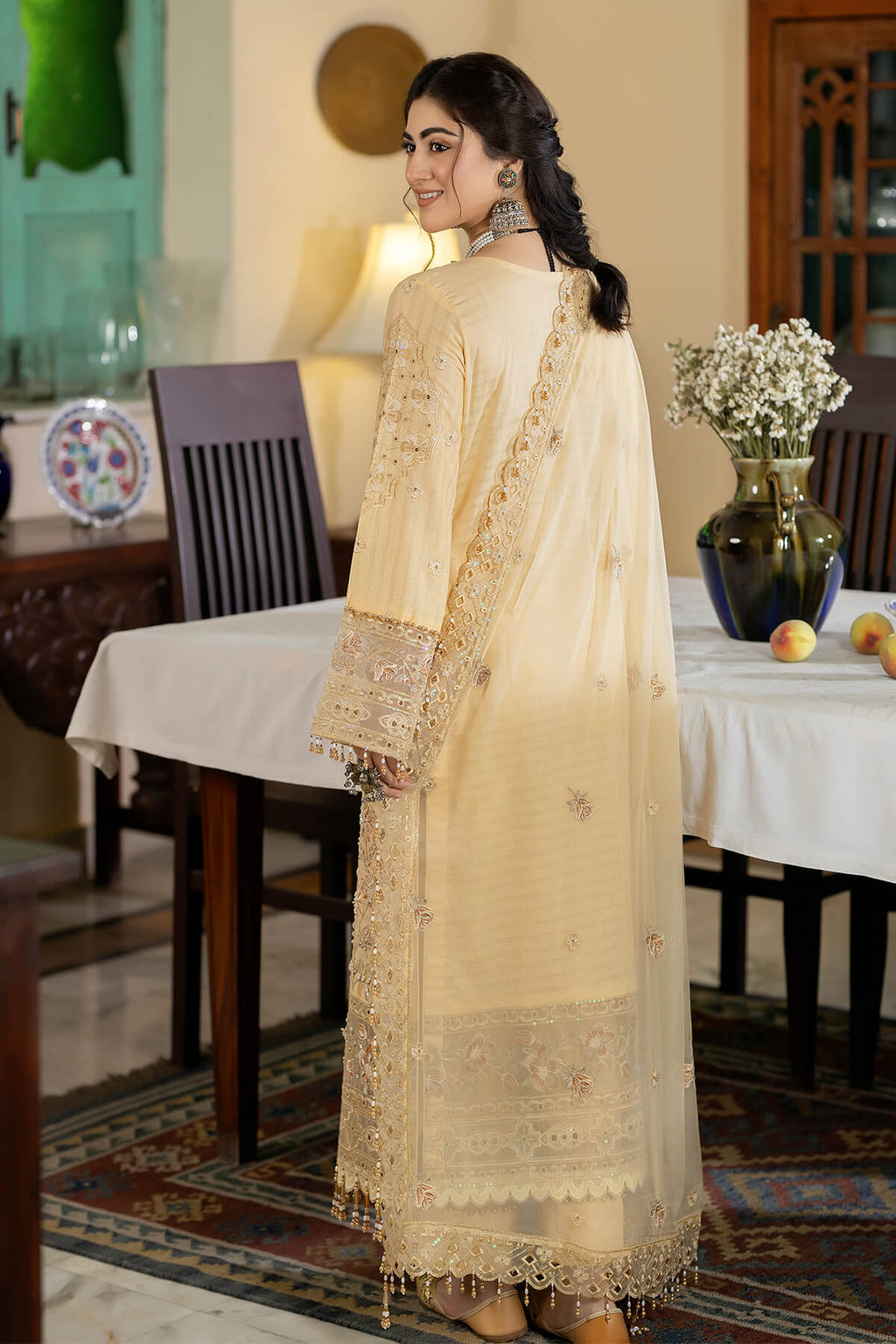 Raeesa Premium | Kimora Lawn Collection | Kimora | HL-13 Zainab - House Of Anaya