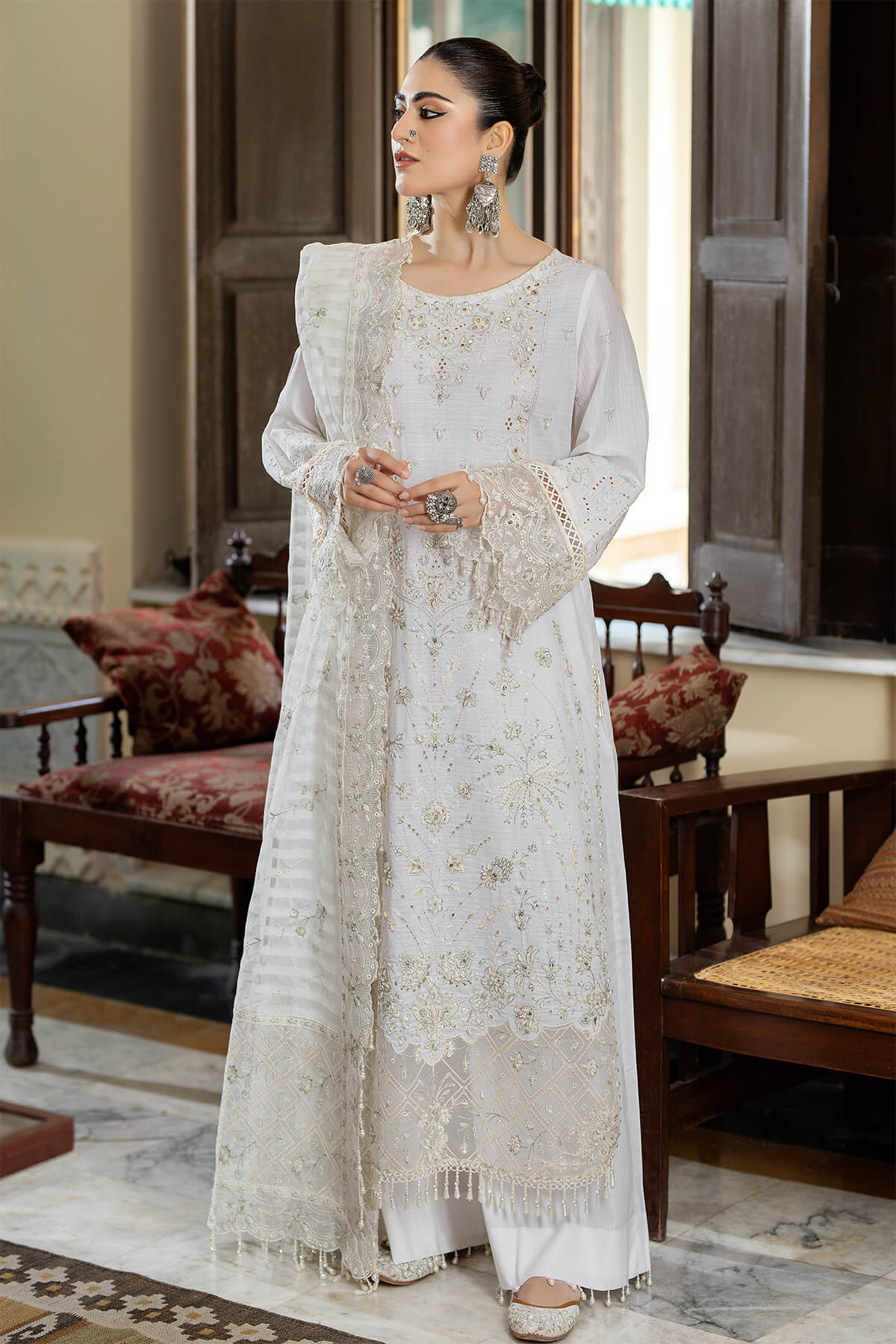 Raeesa Premium | Kimora Lawn Collection | Kimora | HL-18 Marwa - House Of Anaya