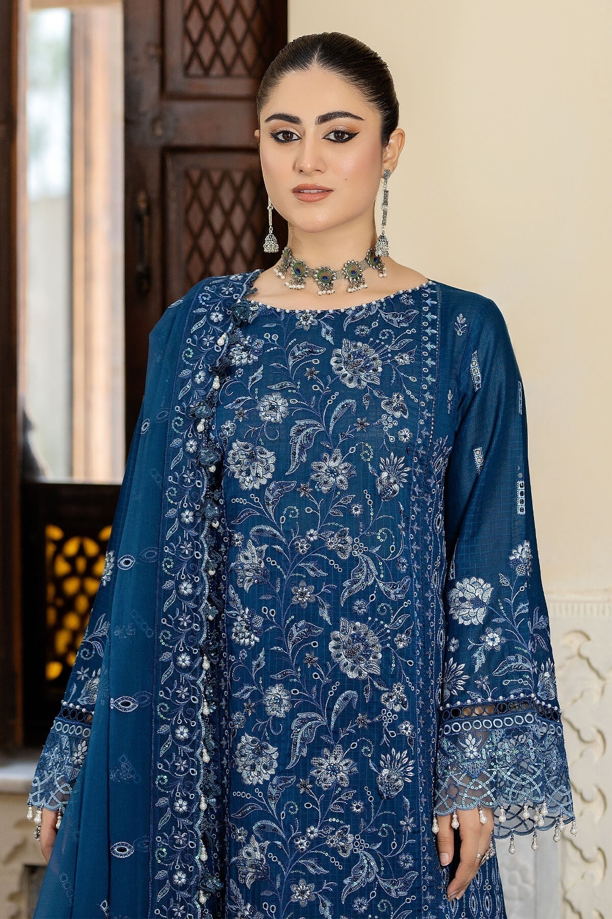 Raeesa Premium | Kimora Lawn Collection | Kimora | HL-19 Farheen - House Of Anaya