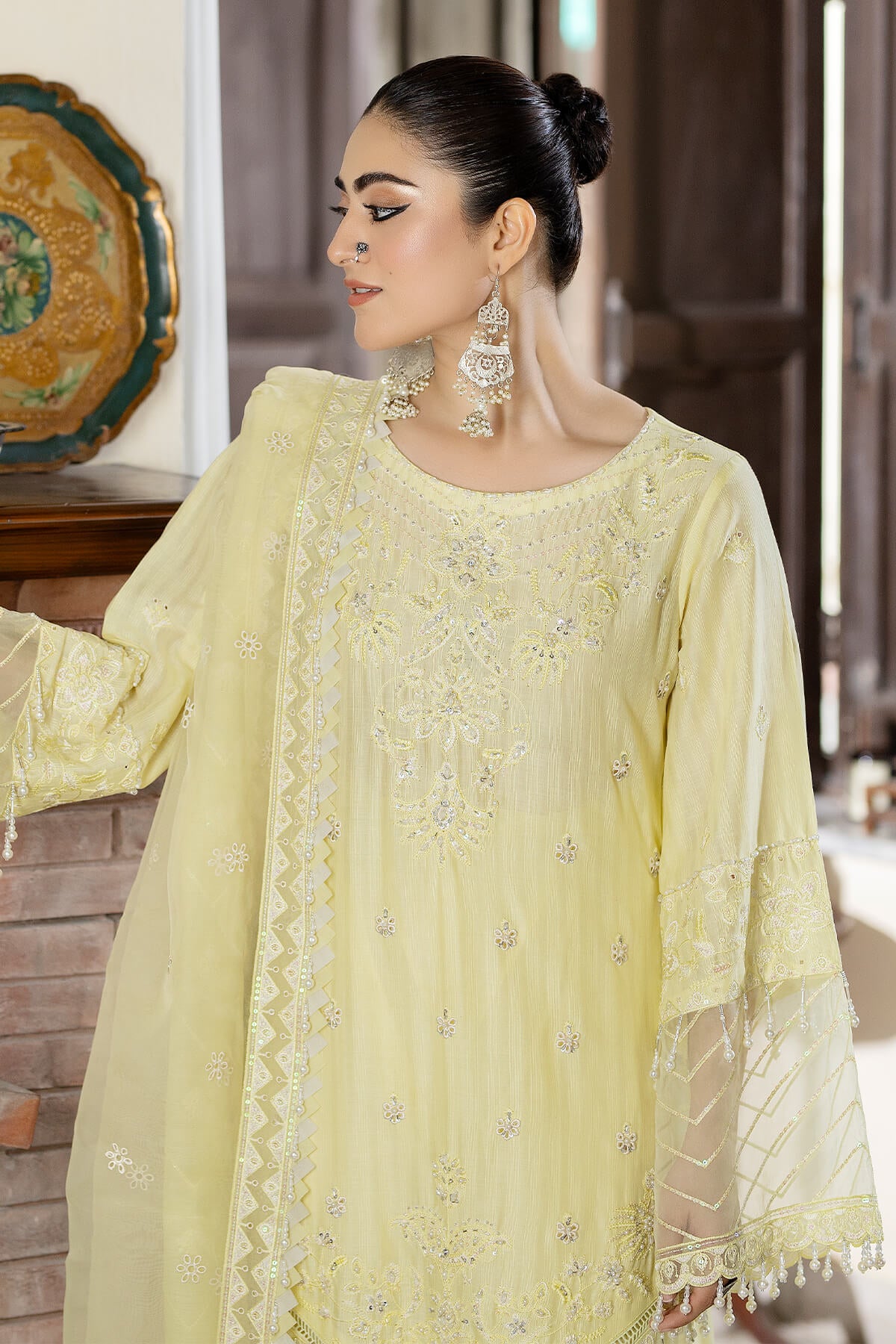 Raeesa Premium | Kimora Lawn Collection | Kimora | HL-20 Sunbul - House Of Anaya