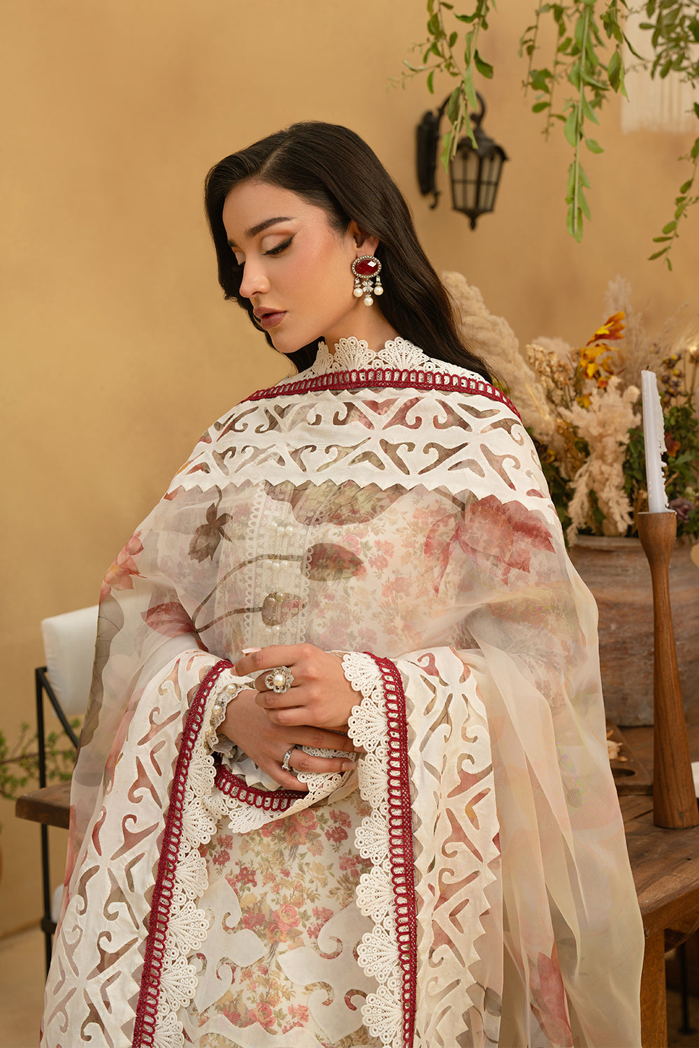 Saira Rizwan | Luxury Lawn 25 | MAYA-SRL25-06 - Riwayat-e-Khas