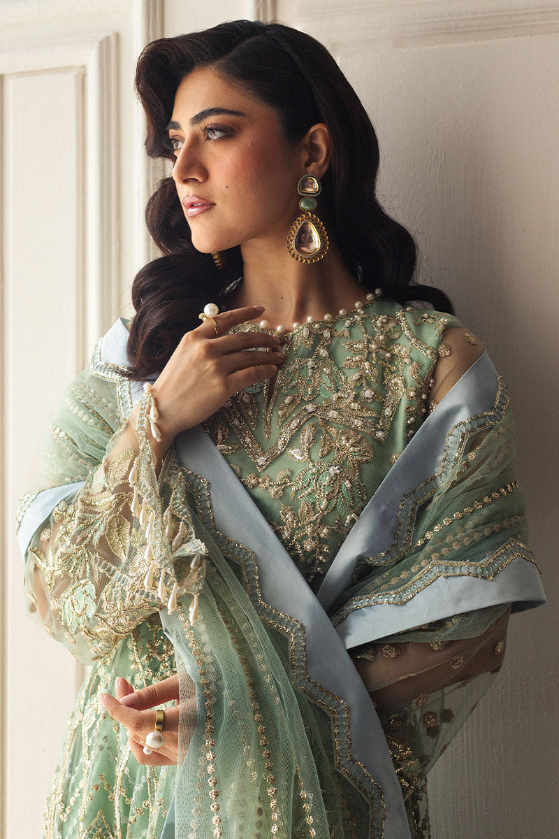 Mushq | Hemline Aura Debut Wedding Formals | PISTACHIO - House Of Anaya