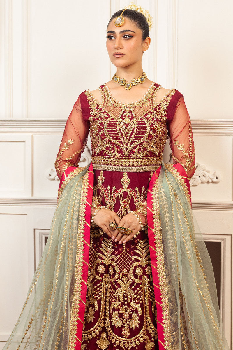 Mushq | Hemline Aura Debut Wedding Formals | SCARLET - House Of Anaya