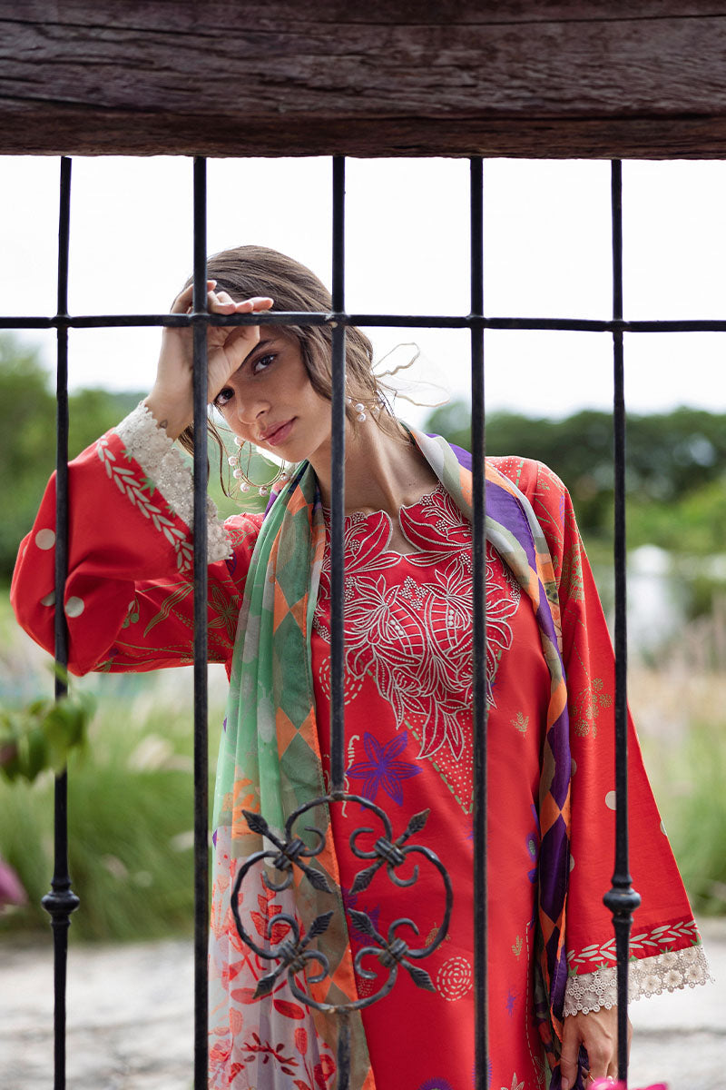 Mushq | Mirasol Printed Cambric | Carmin Rosa