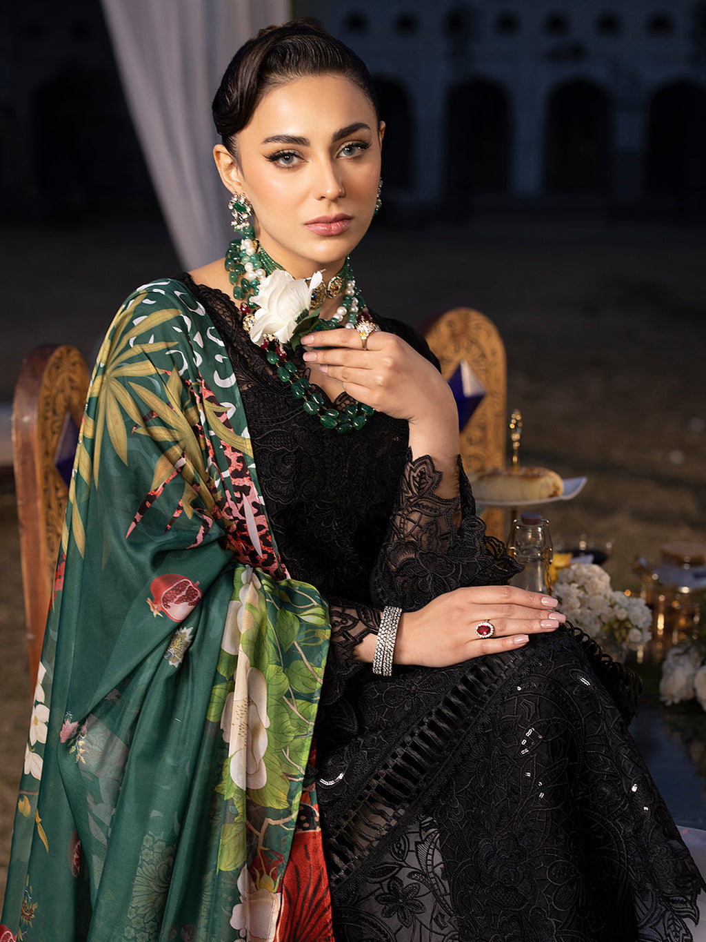 Mahnur | Mahrukh Luxury Lawn 24 | HEMAYAL - Riwayat-e-Khas