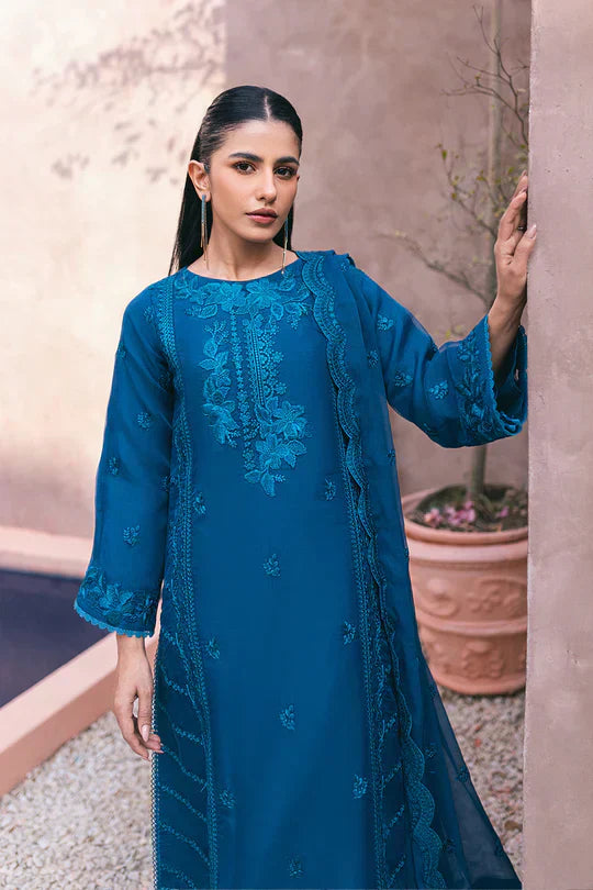 Azure | Embroidered Ensembles 3 Pcs | Hydrangea Hues - Riwayat-e-Khas