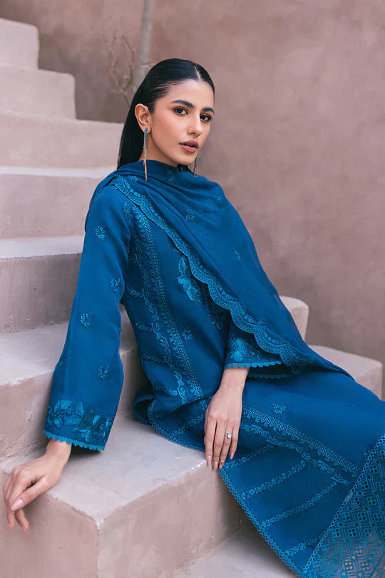 Azure | Embroidered Ensembles 3 Pcs | Hydrangea Hues - Riwayat-e-Khas