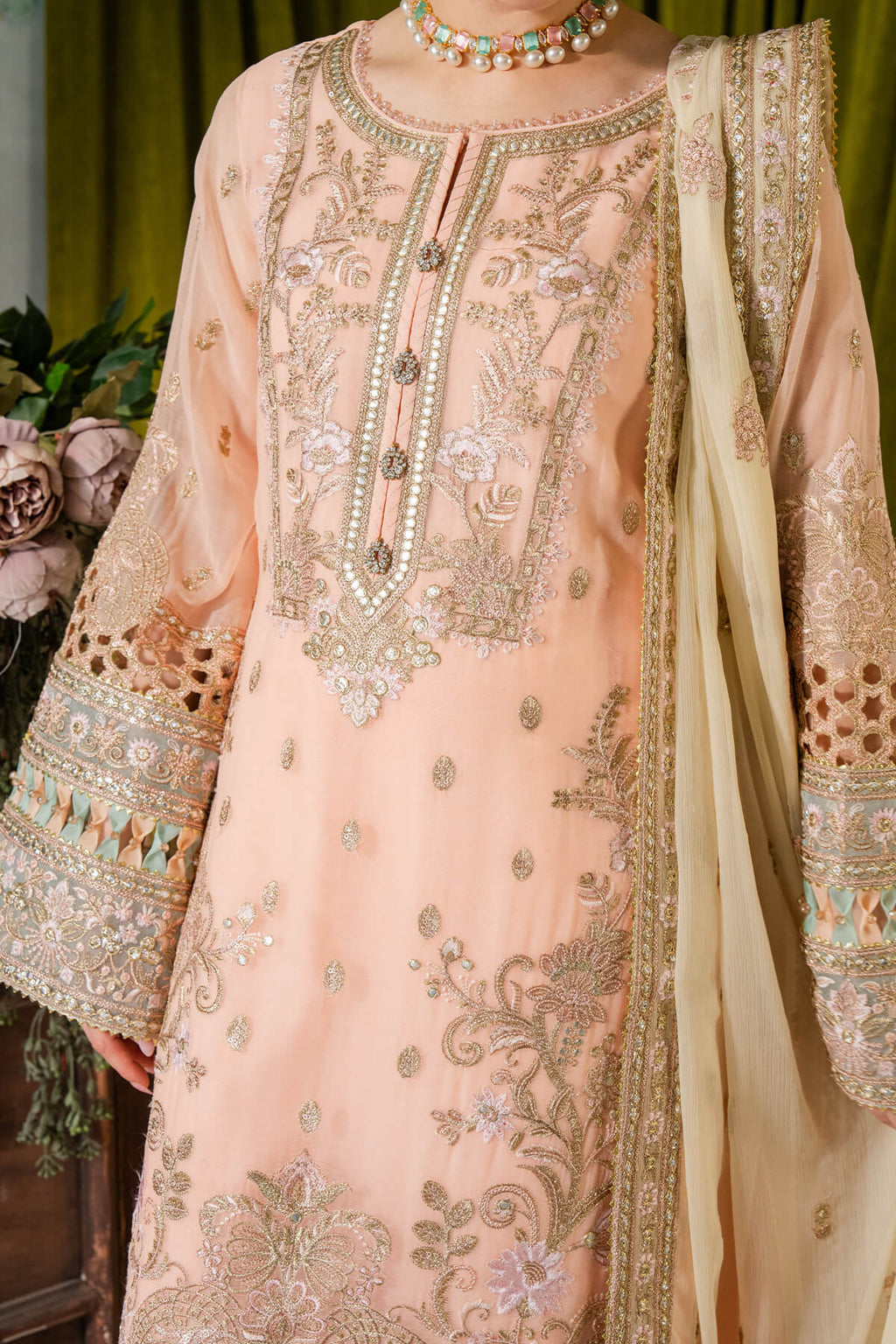 Imrozia Premium | Naina Chiffon | I-193 Kashud - House Of Anaya