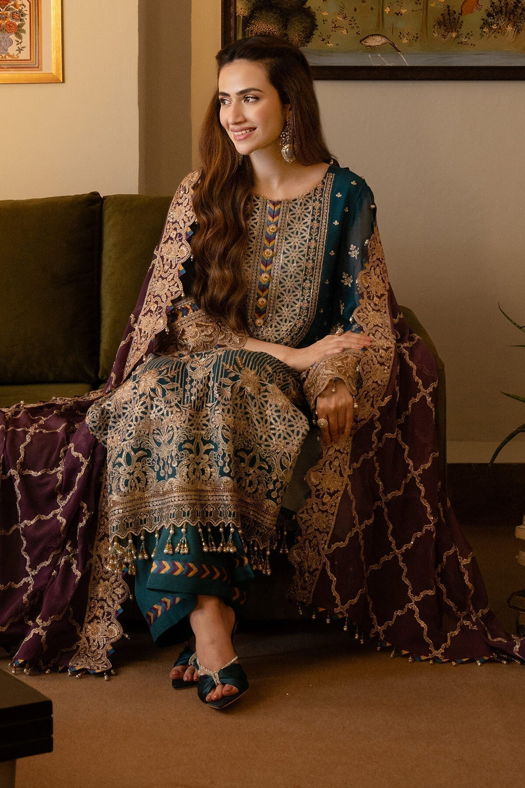Imrozia Premium | Noor Jahan Formals | I-208 Aaina - House Of Anaya