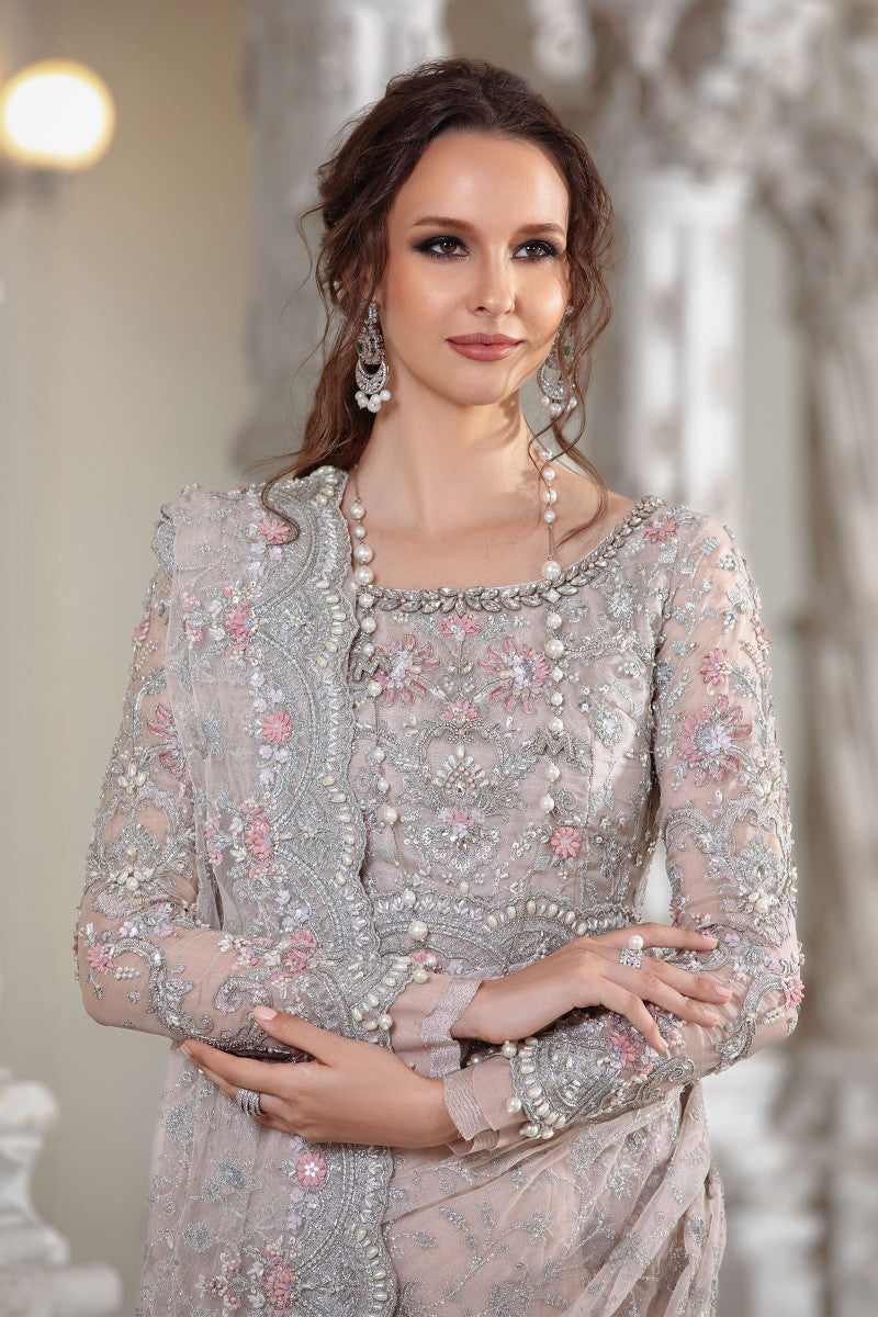 Maria B. Couture Pale Pink MC-050 - Riwayat-e-khas