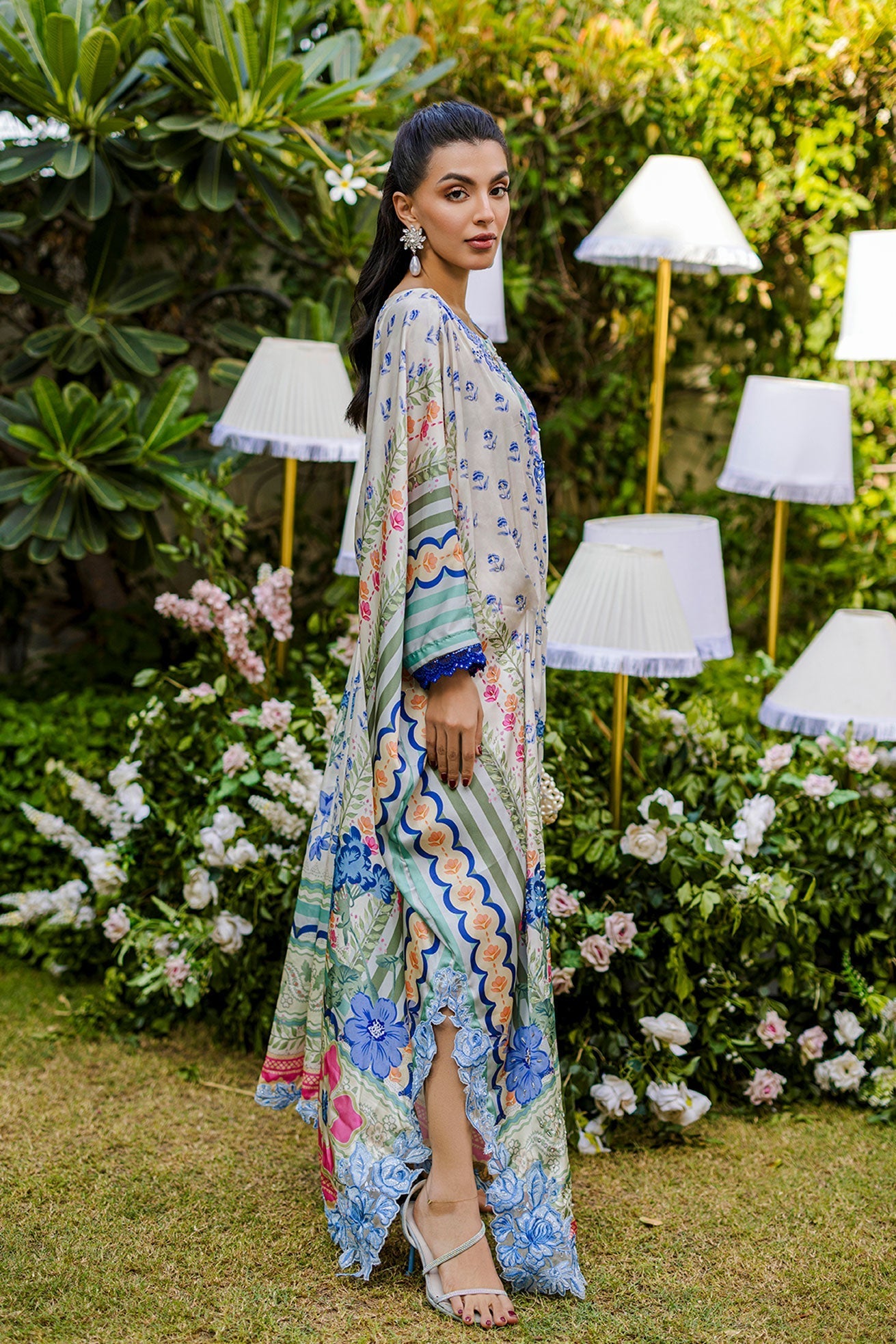 Dhanak | Silk Pret | MULTI HAND EMBELLISHED KAFTAN