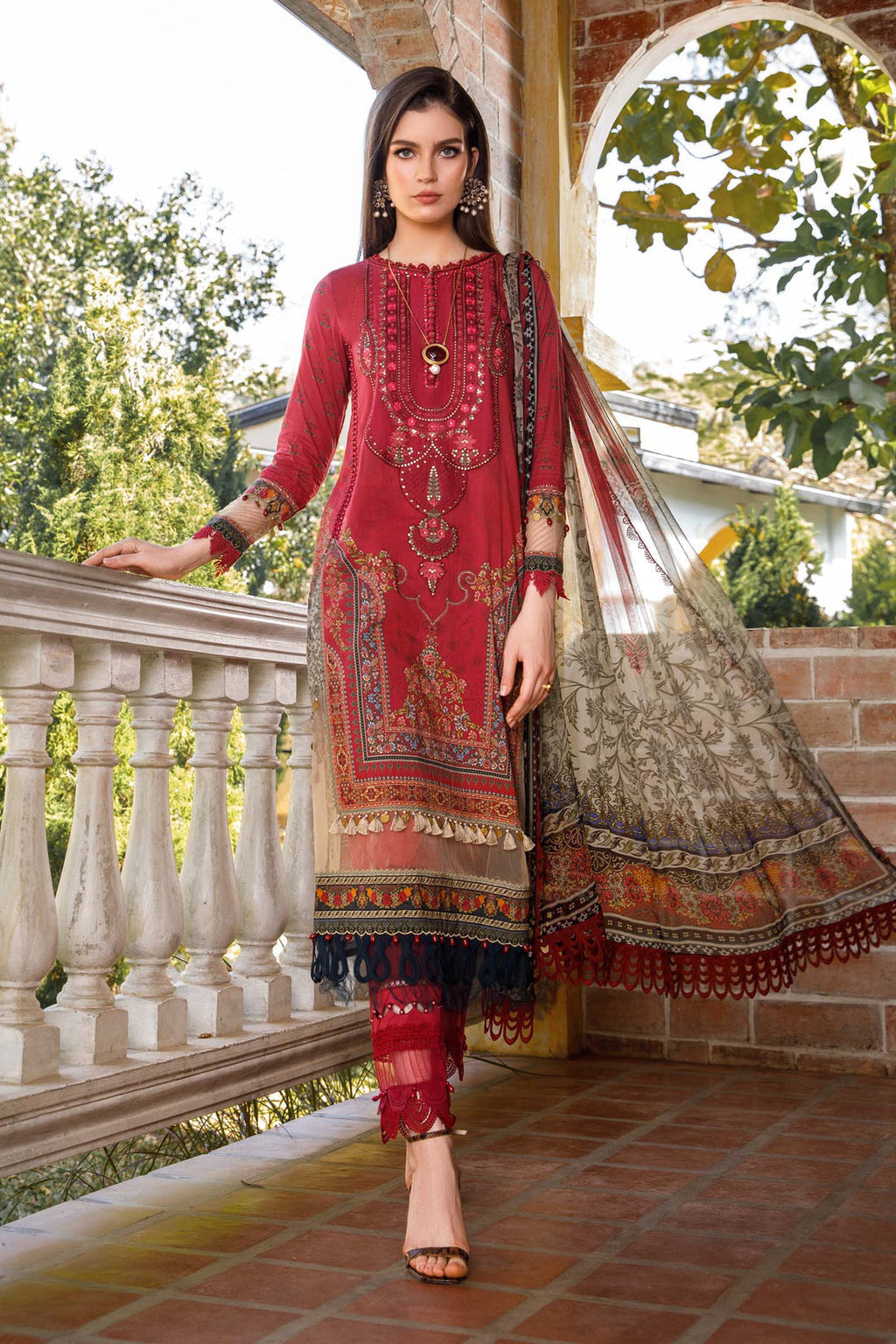 MariaB - Mprints Unstitched Spring/Summer'23 Catalogue !! - 12B - TC-351 - Riwayat-e-khas