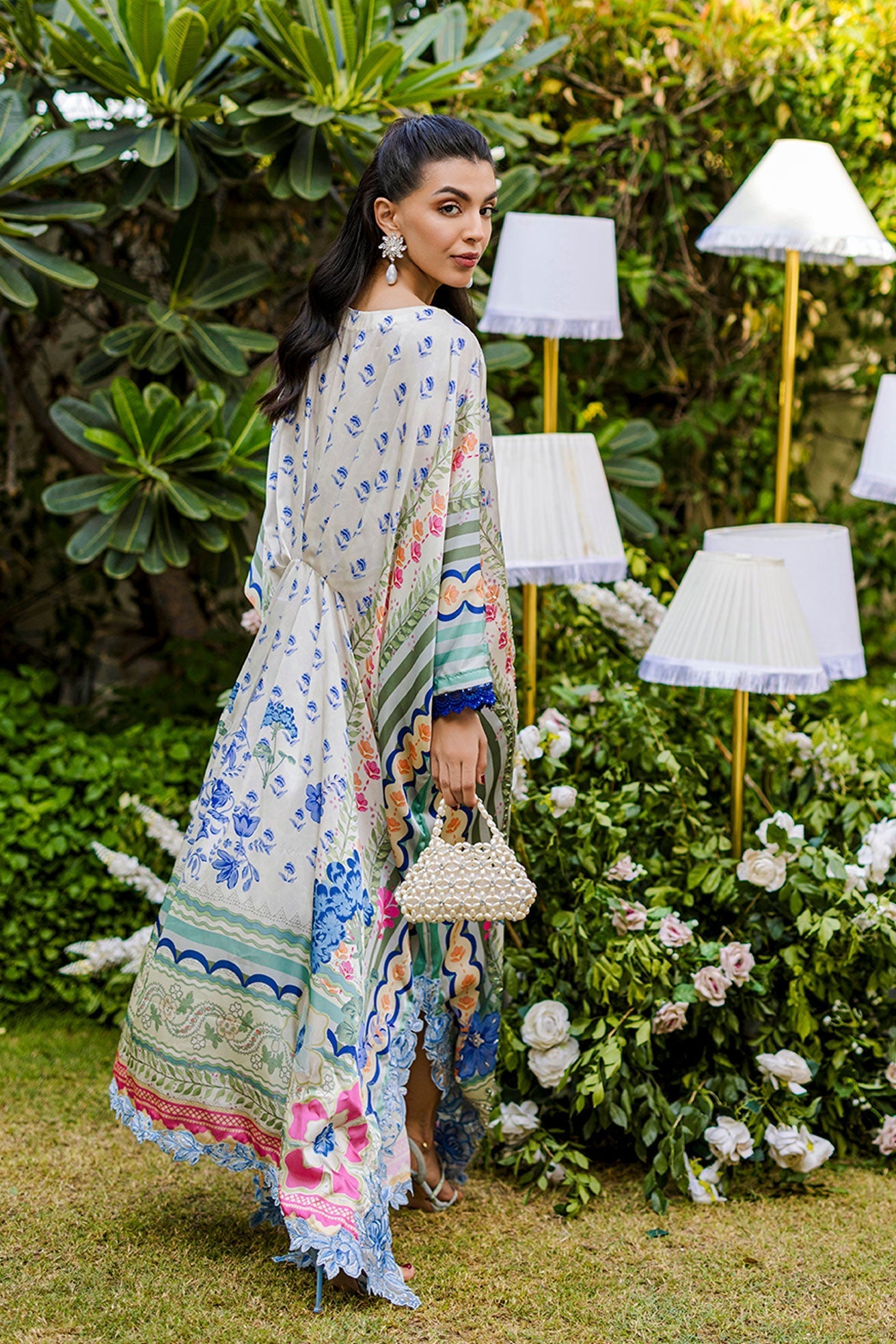 Dhanak | Silk Pret | MULTI HAND EMBELLISHED KAFTAN