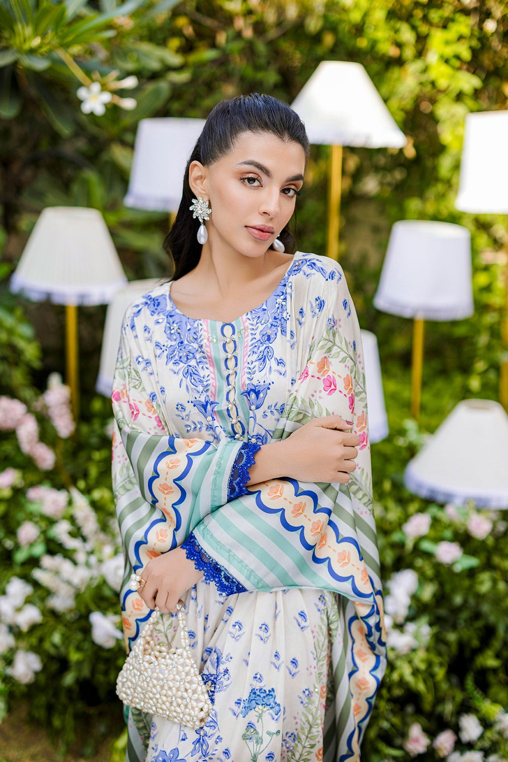 Dhanak | Silk Pret | MULTI HAND EMBELLISHED KAFTAN