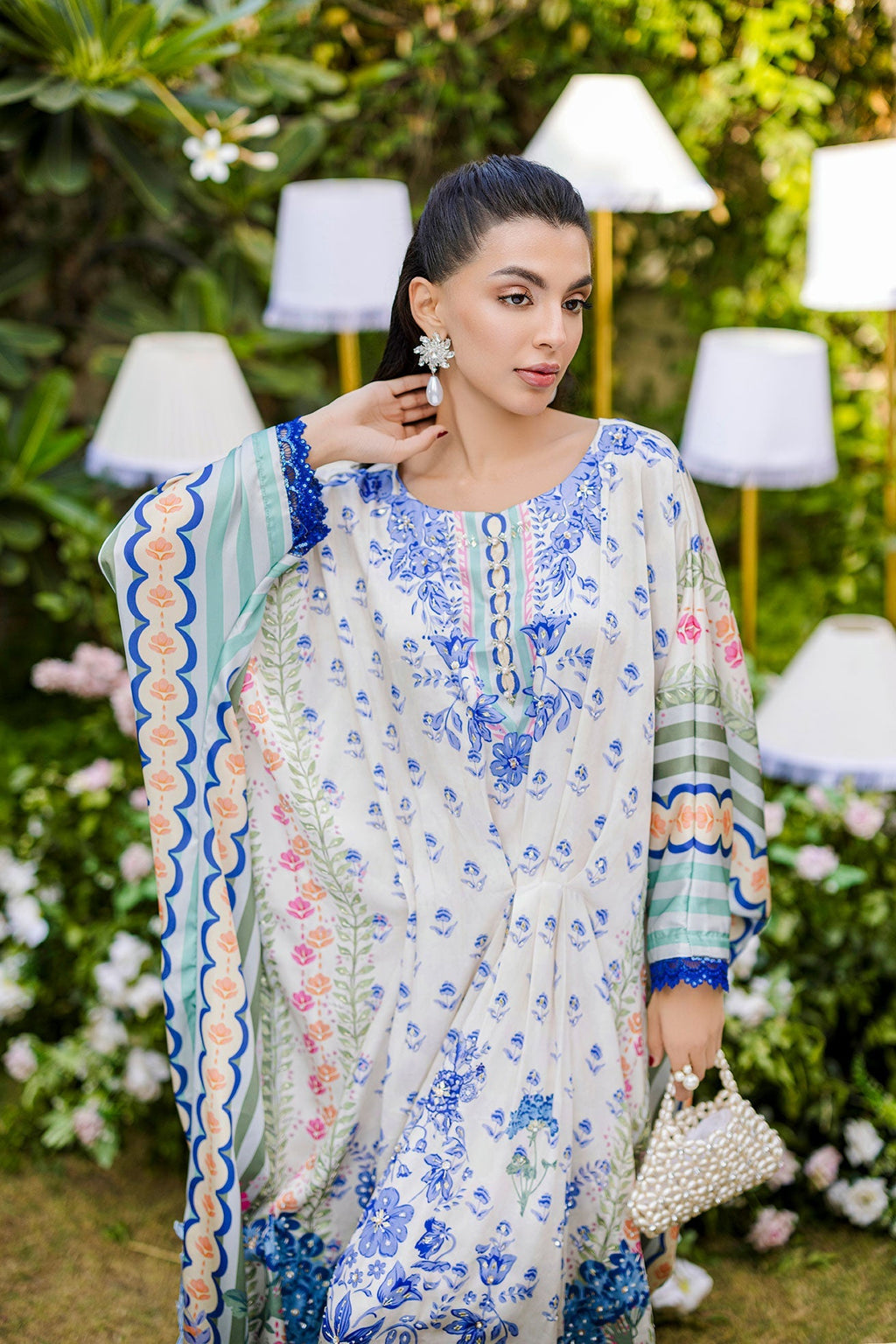 Dhanak | Silk Pret | MULTI HAND EMBELLISHED KAFTAN