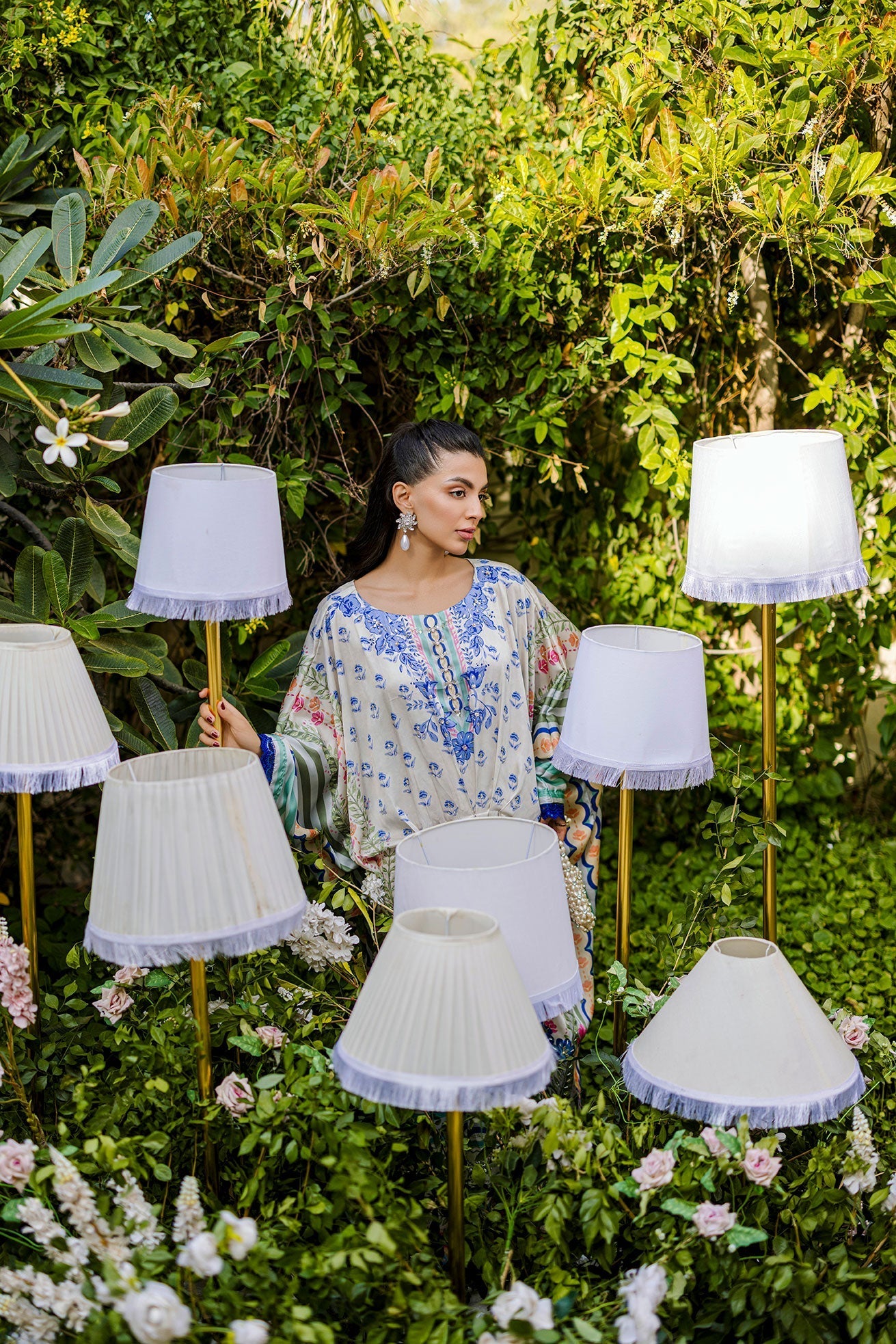 Dhanak | Silk Pret | MULTI HAND EMBELLISHED KAFTAN