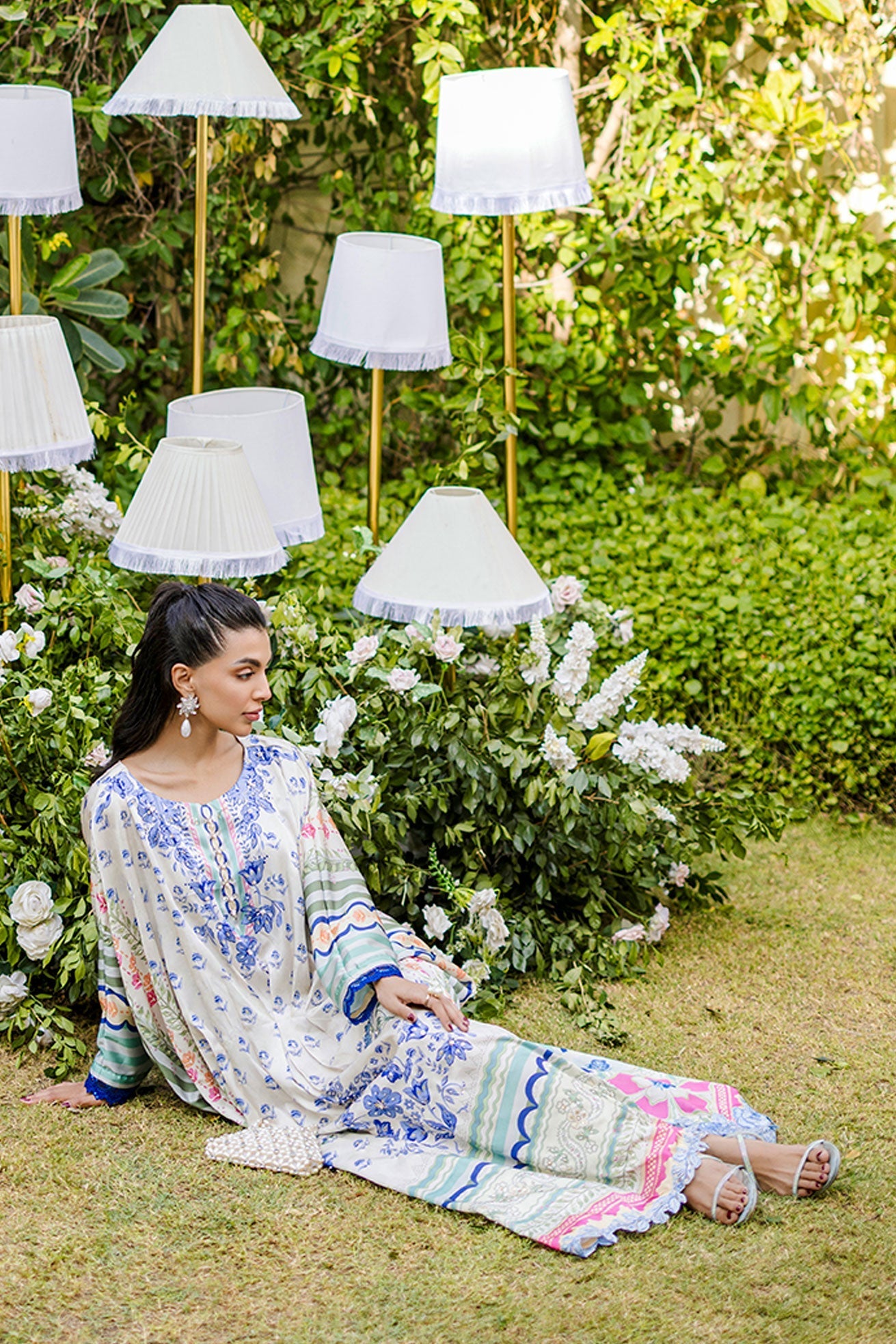 Dhanak | Silk Pret | MULTI HAND EMBELLISHED KAFTAN