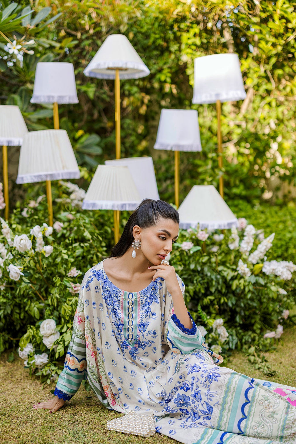 Dhanak | Silk Pret | MULTI HAND EMBELLISHED KAFTAN