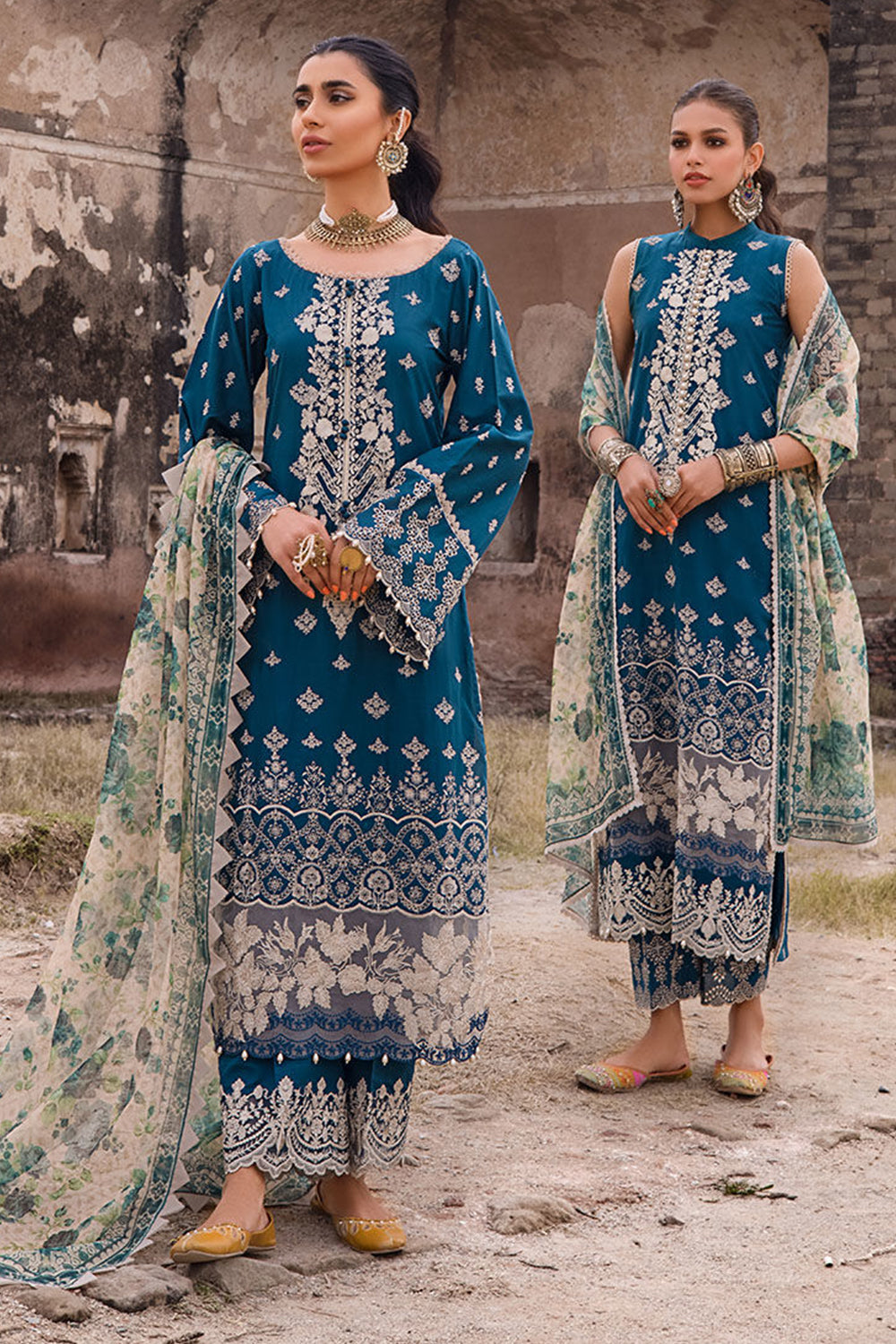 Zainab Chottani Chikankari Luxury Lawn Collection '23 - TC-202 - AZAL 1-A - Riwayat-e-khas