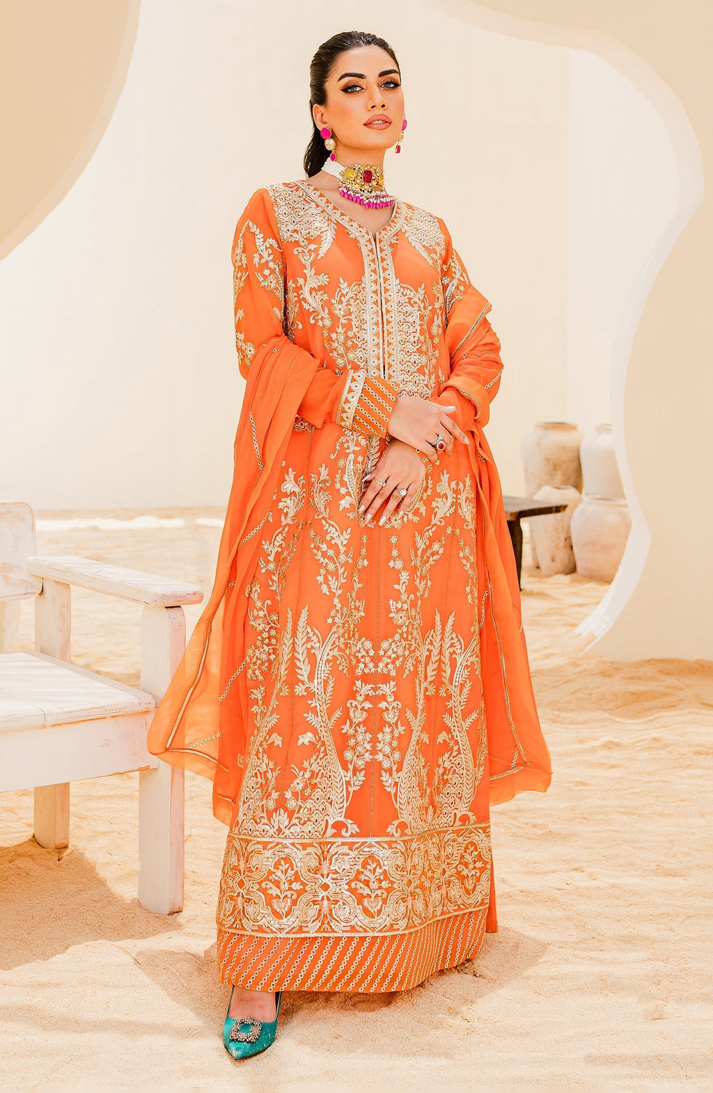 Maryum N Maria | Ariya Premium Chiffon | ORIOLE (QS23-506)