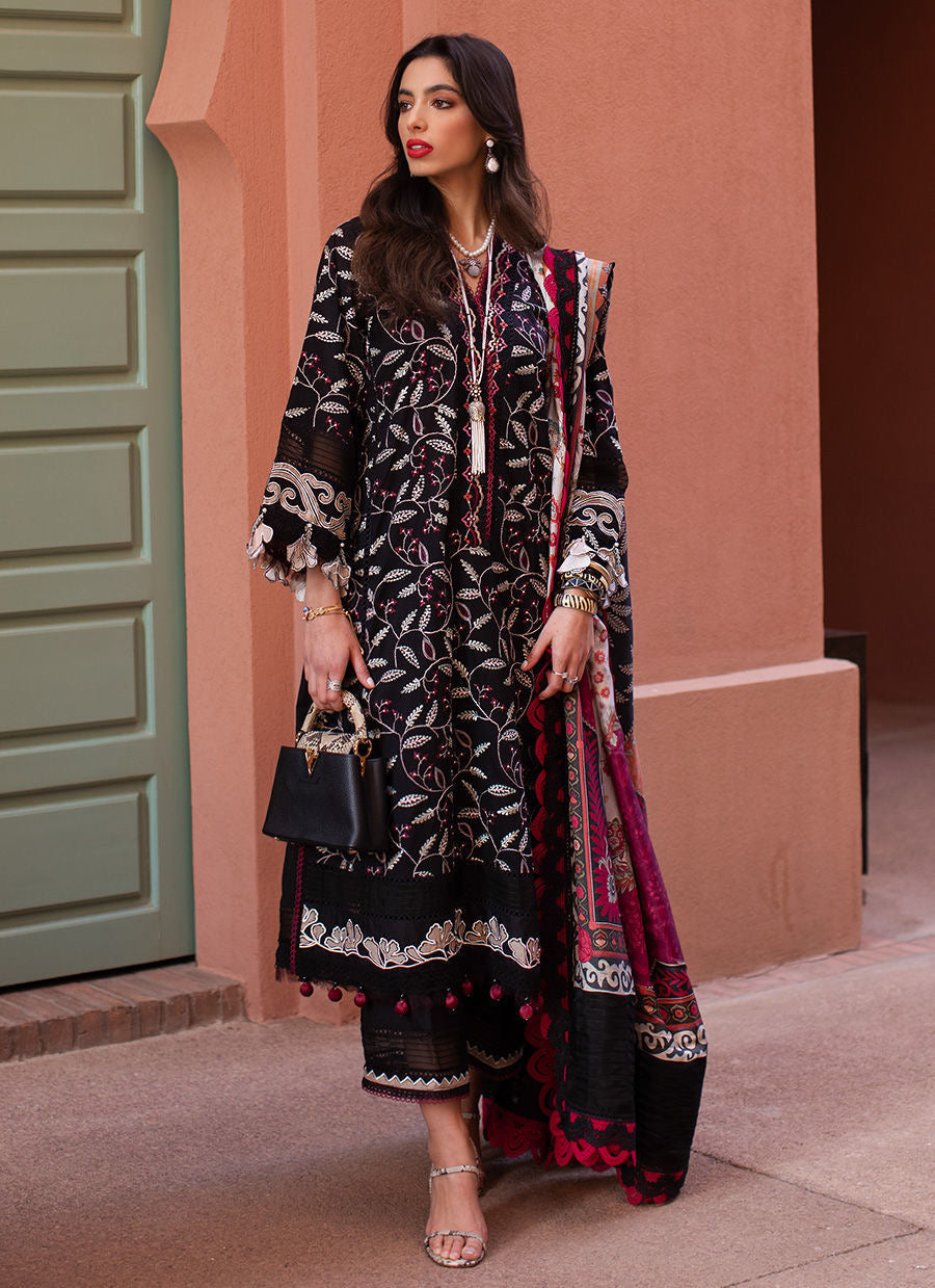 FARAH TALIB AZIZ-NOIR SOUQ -KESH LAWN'23 - Riwayat-e-khas
