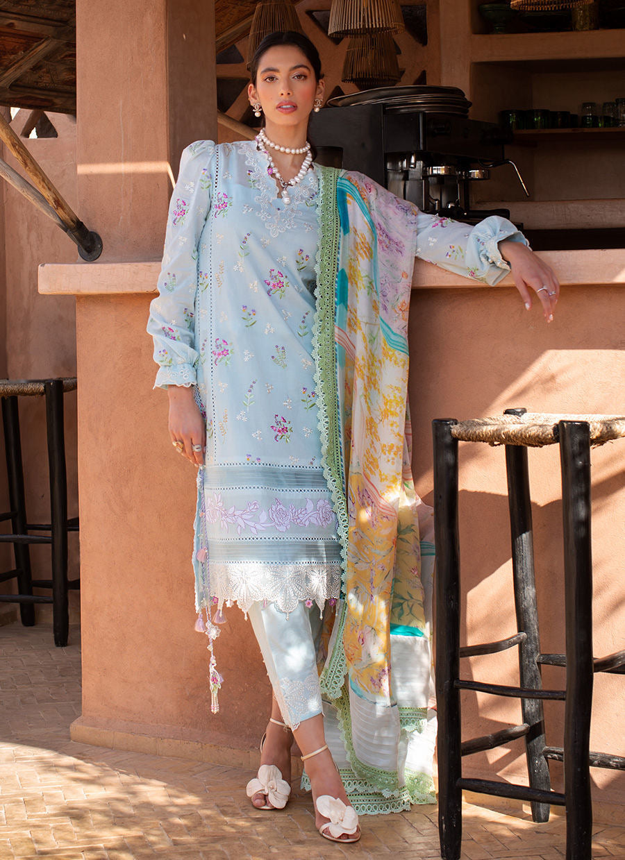 FARAH TALIB AZIZ-BIA SKY-KESH LAWN'23 - Riwayat-e-khas