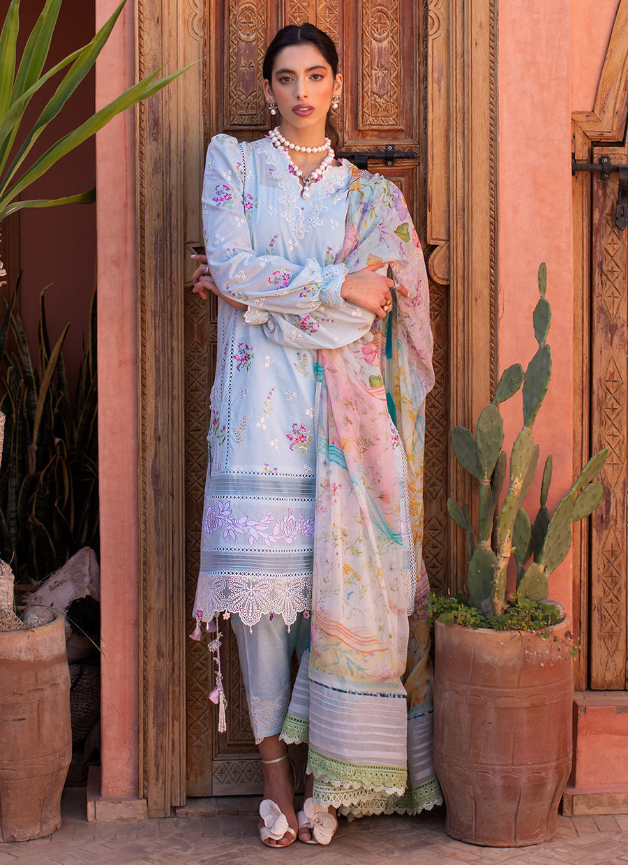 FARAH TALIB AZIZ-BIA SKY-KESH LAWN'23 - Riwayat-e-khas
