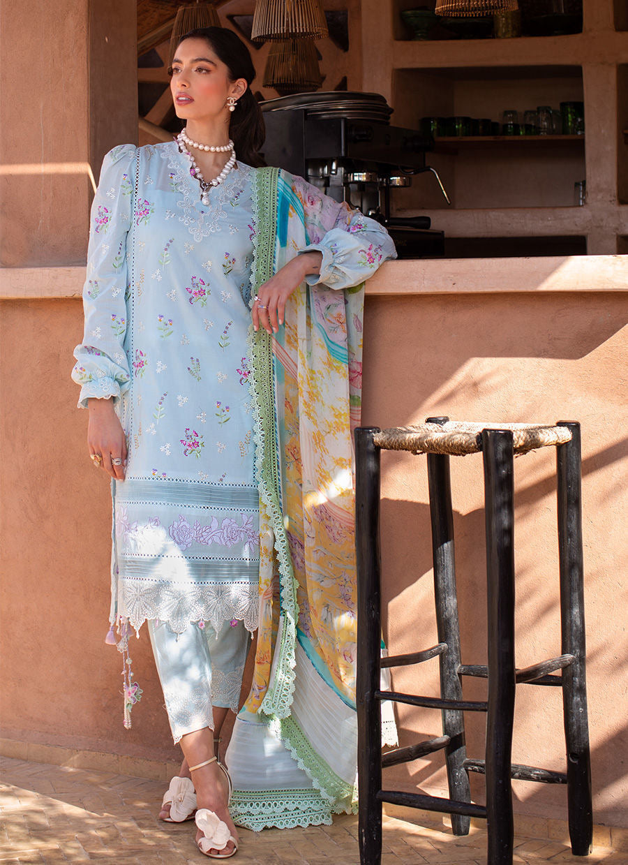 FARAH TALIB AZIZ-BIA SKY-KESH LAWN'23 - Riwayat-e-khas