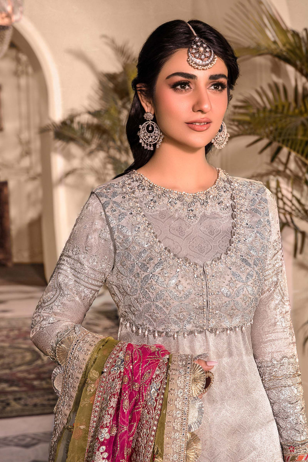 MARIA B Silver BD-2601 MBROIDERED - Riwayat-e-khas