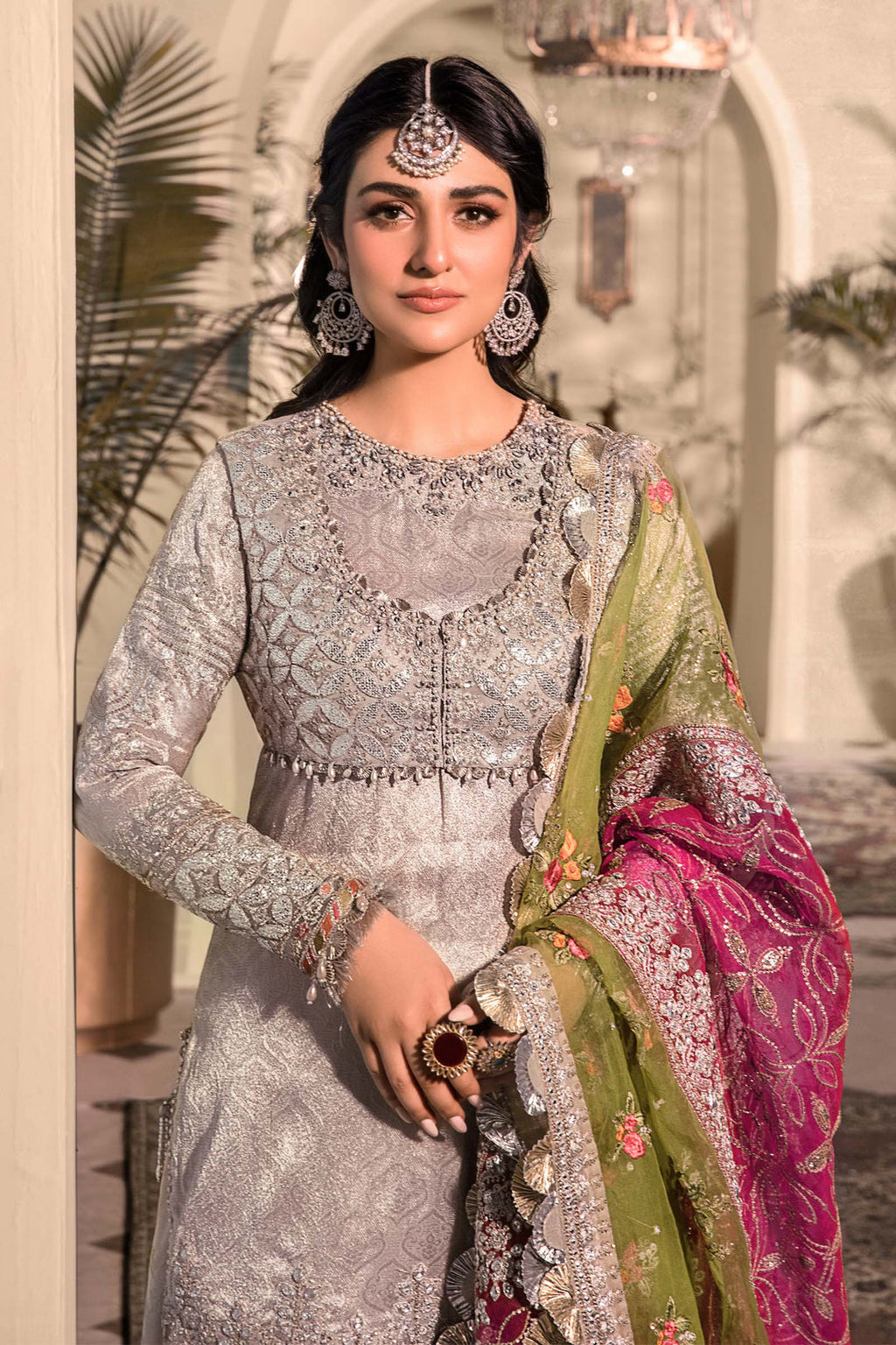 MARIA B Silver BD-2601 MBROIDERED - Riwayat-e-khas