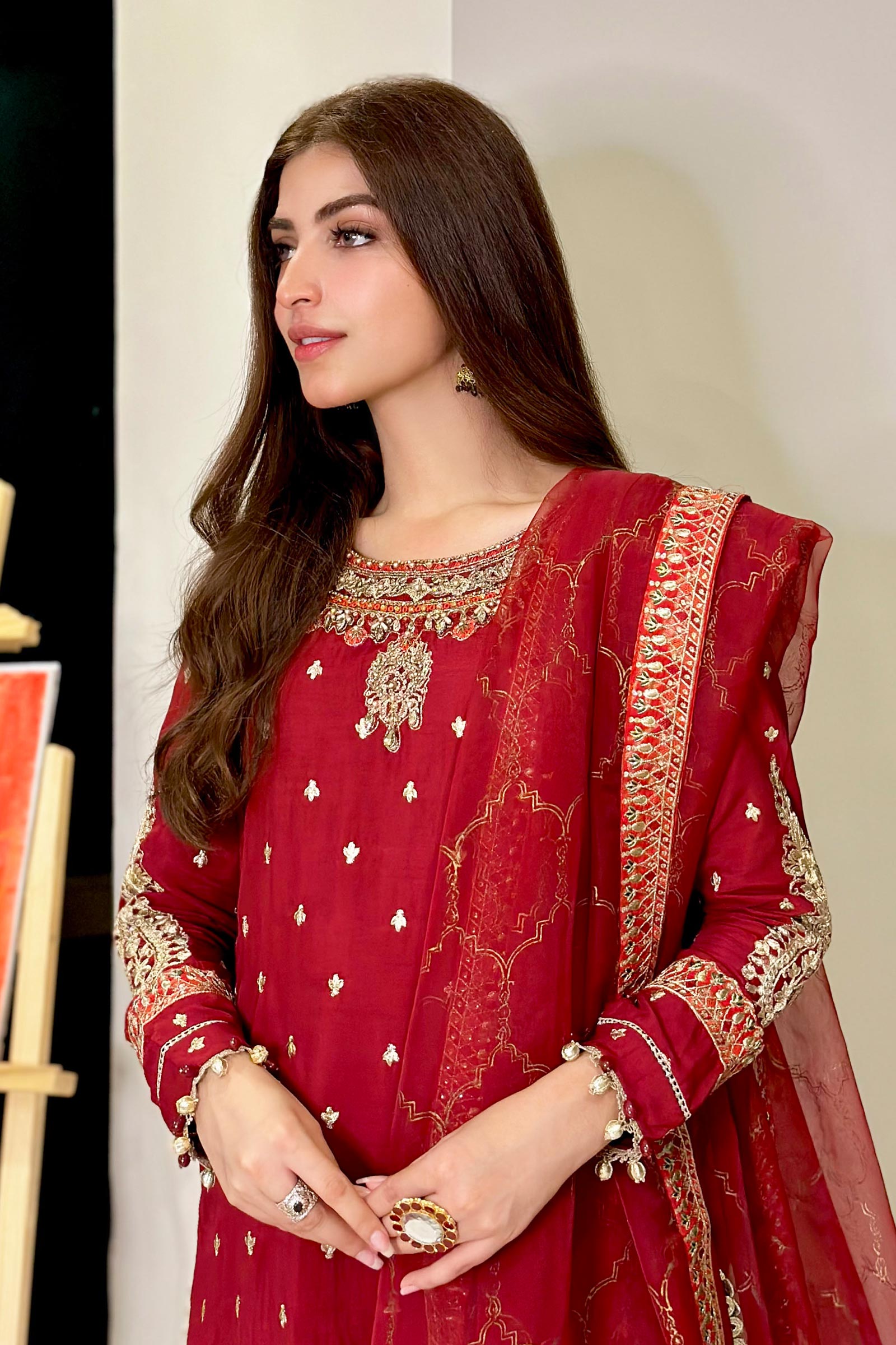Maria B | Eid Collection 26 | 3 Piece Embroidered Raw Silk Suit
