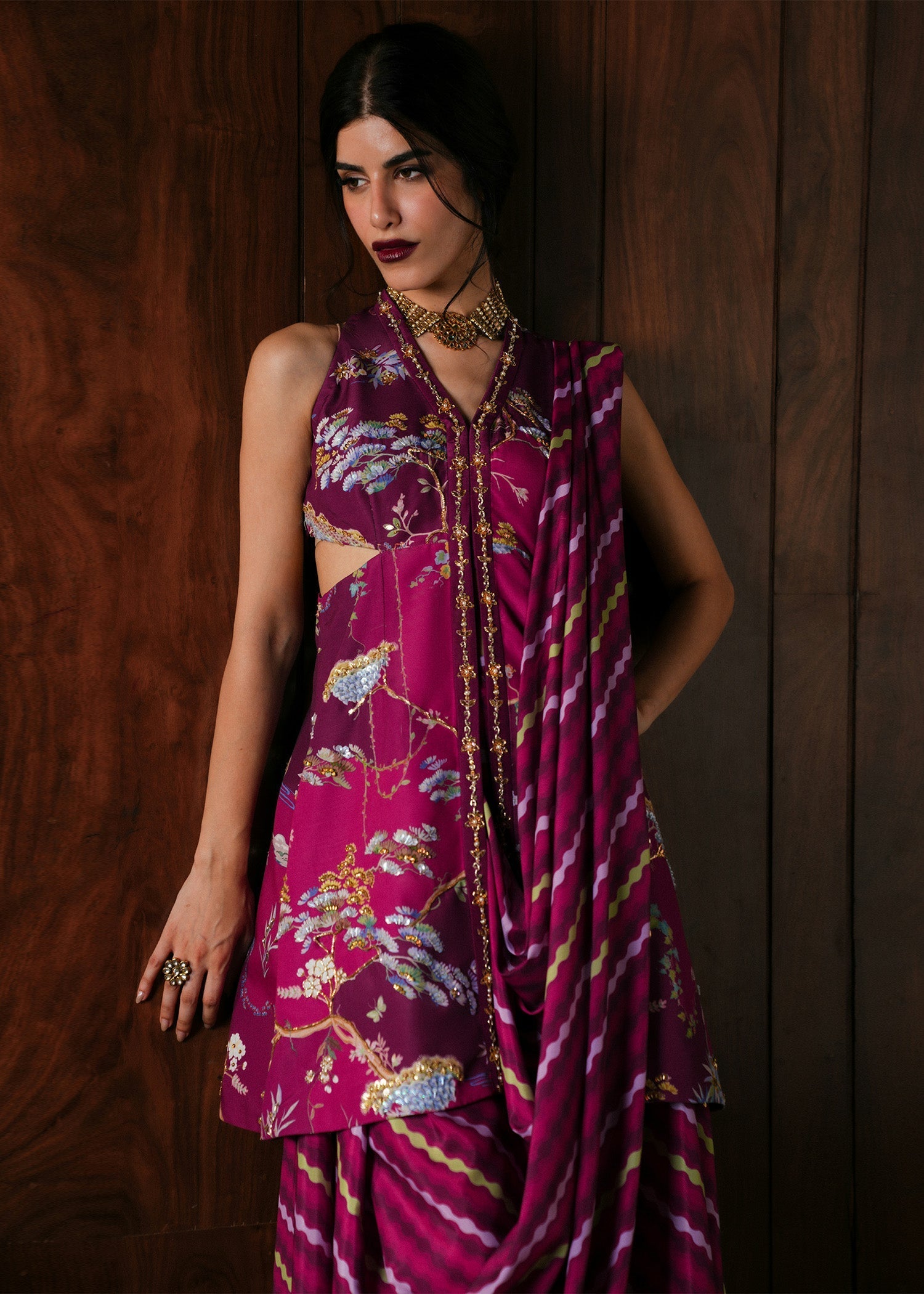 Crimson | Crimson Eid Prints | Dilruba - Plum