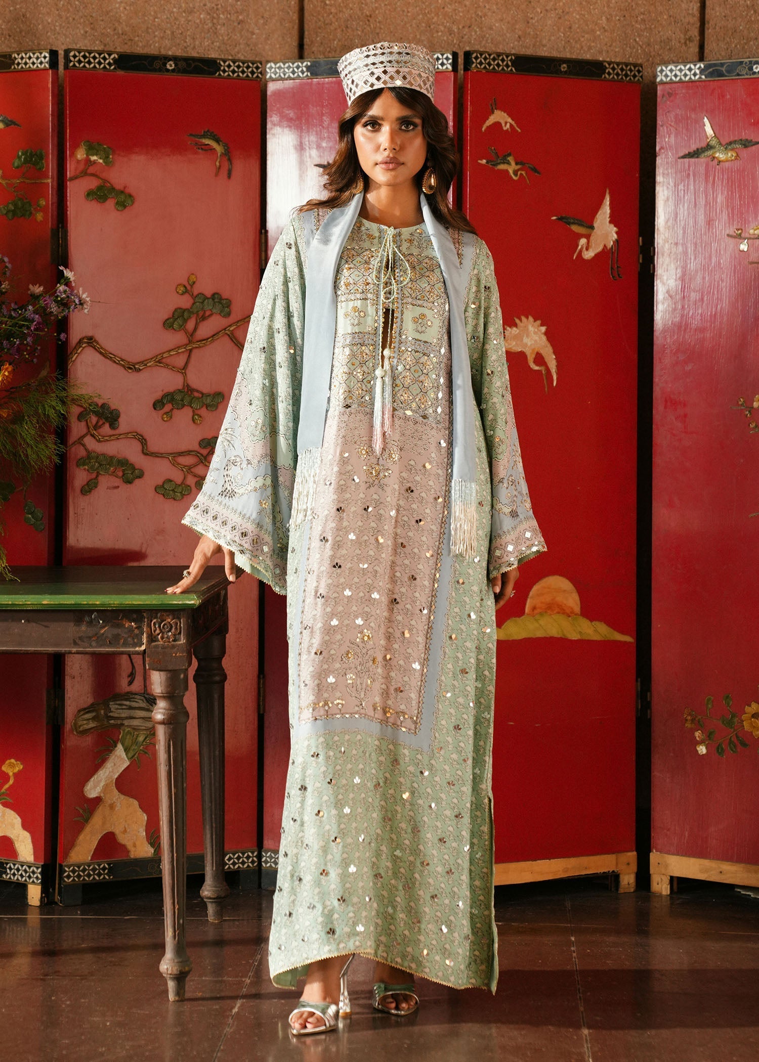 Crimson | Crimson Eid Prints | Jhilmil - Mint