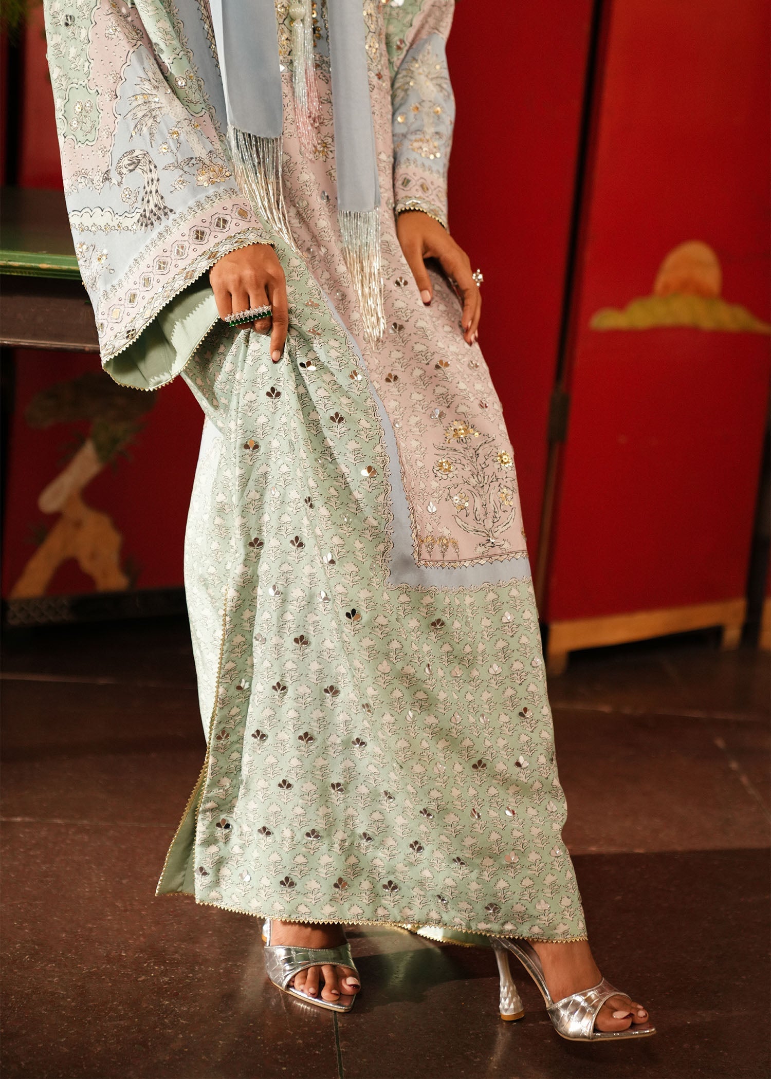 Crimson | Crimson Eid Prints | Jhilmil - Mint