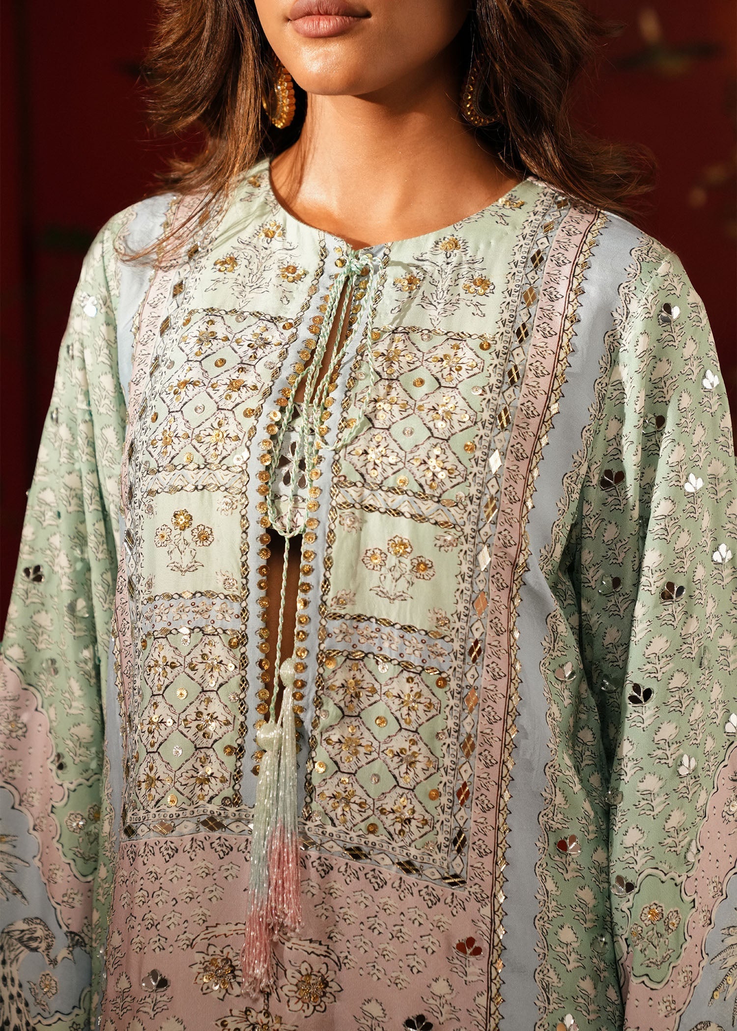 Crimson | Crimson Eid Prints | Jhilmil - Mint