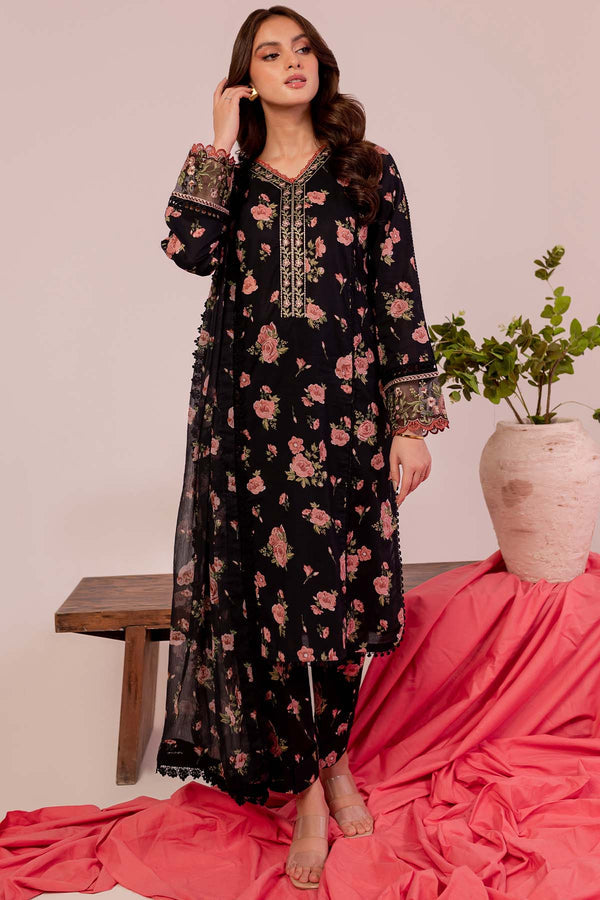 Farasha | Printed Essentials | Black Scarlet