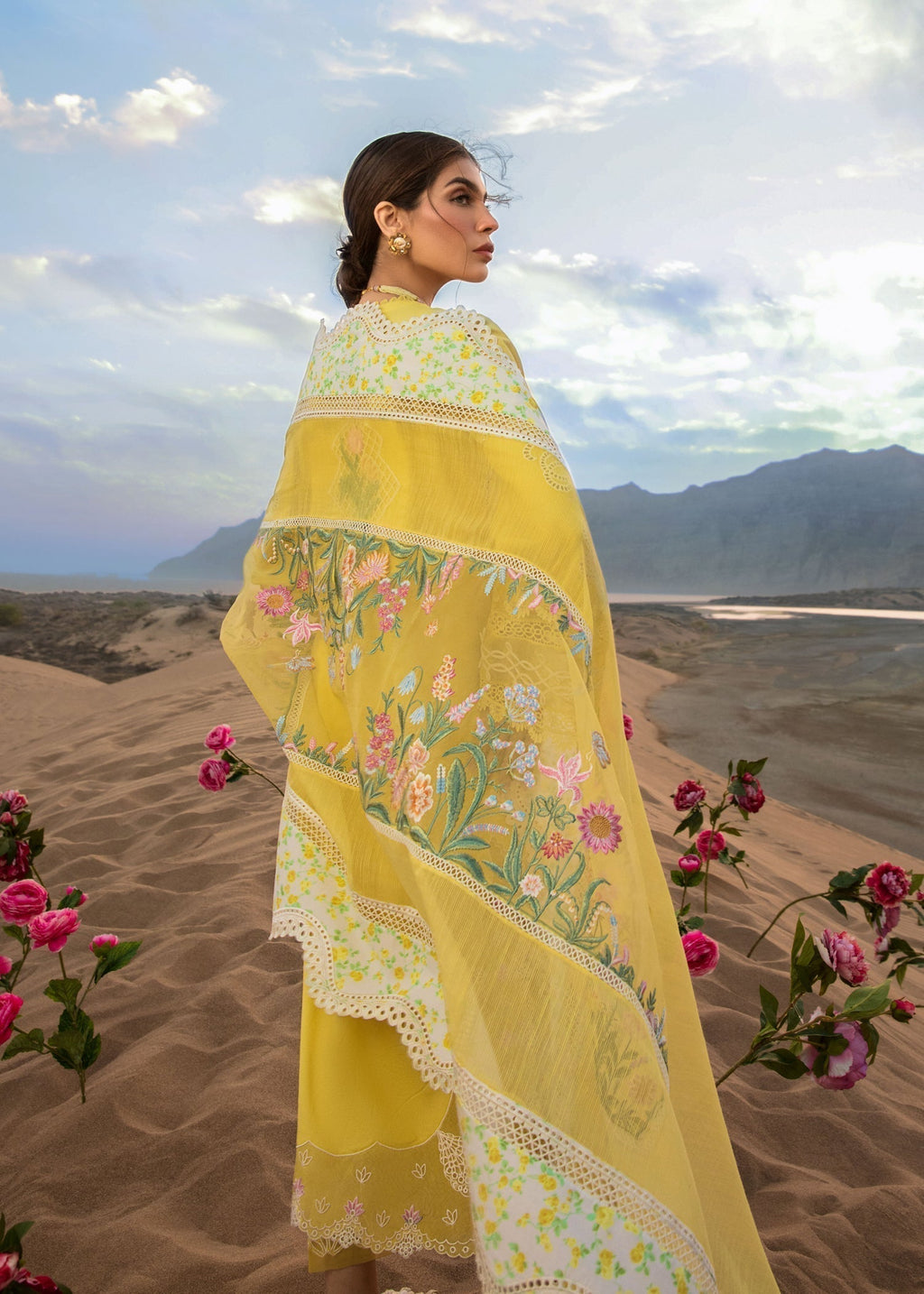 CRIMSON Embroidered Lawn Summer Collection D1-B - Riwayat-e-khas