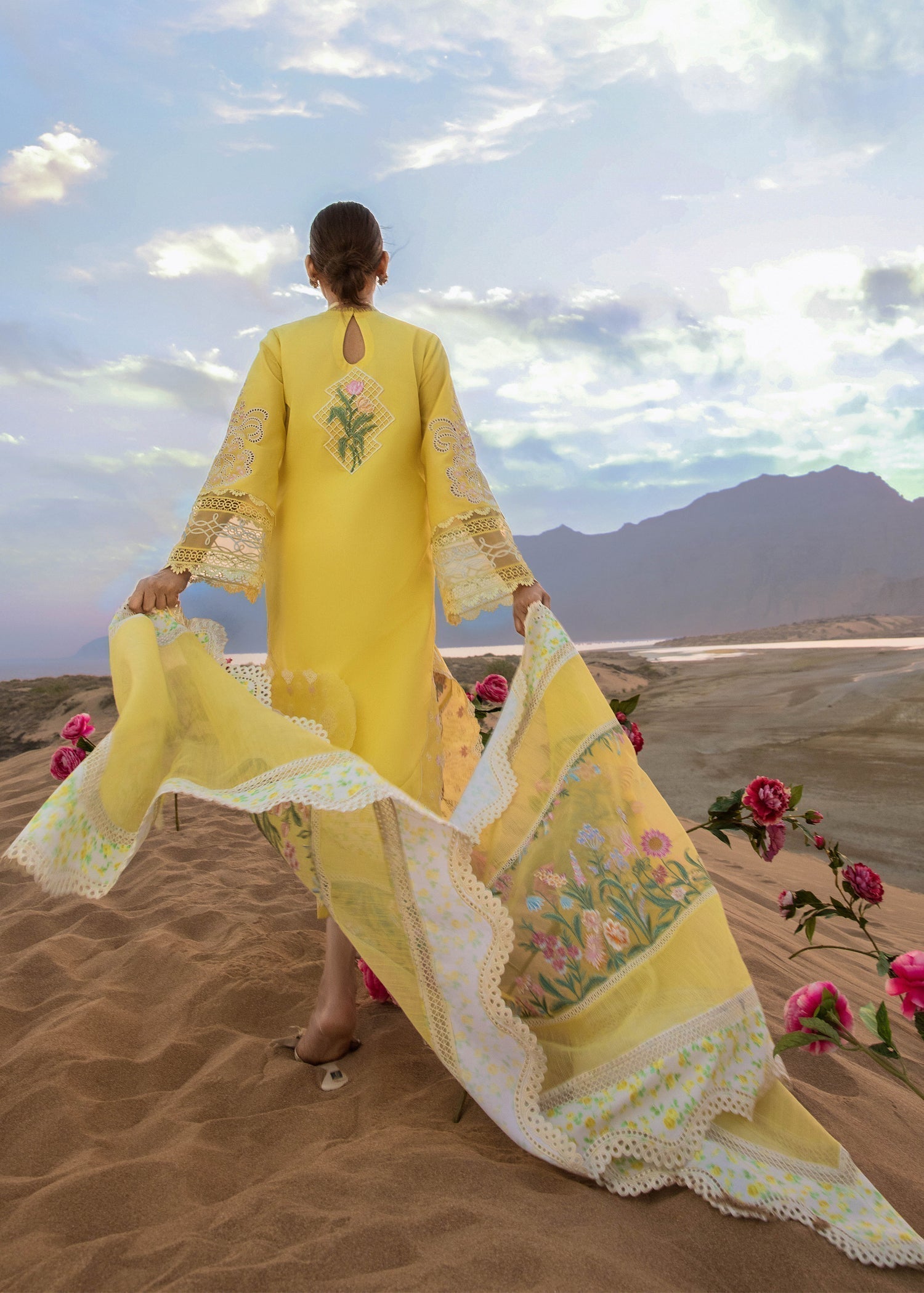 CRIMSON Embroidered Lawn Summer Collection D1-B - Riwayat-e-khas